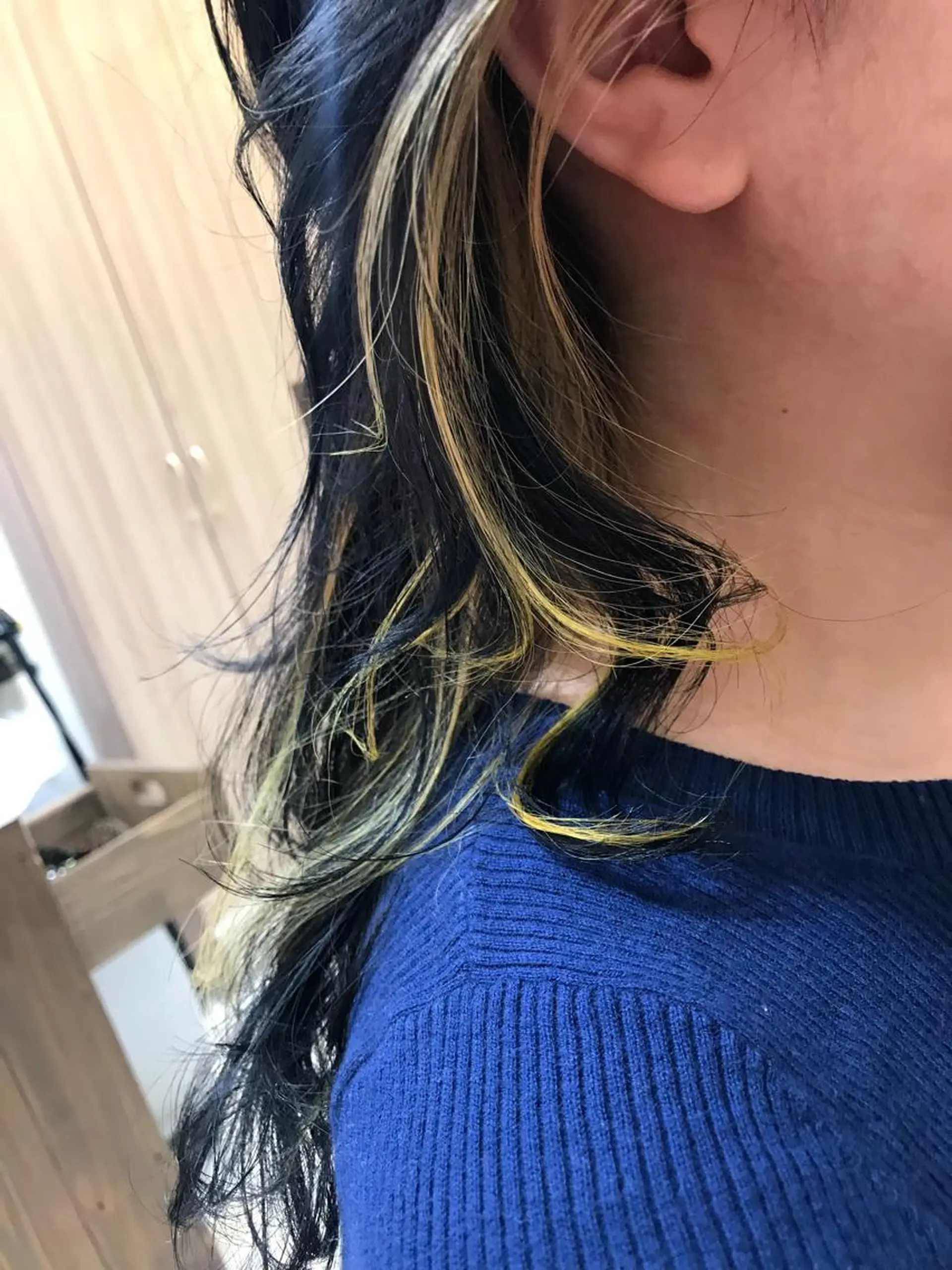 ミディアム カラー インナーカラー ヘアカラー トリートメント ウエモト タク ショート/レイヤーのヘアスタイル