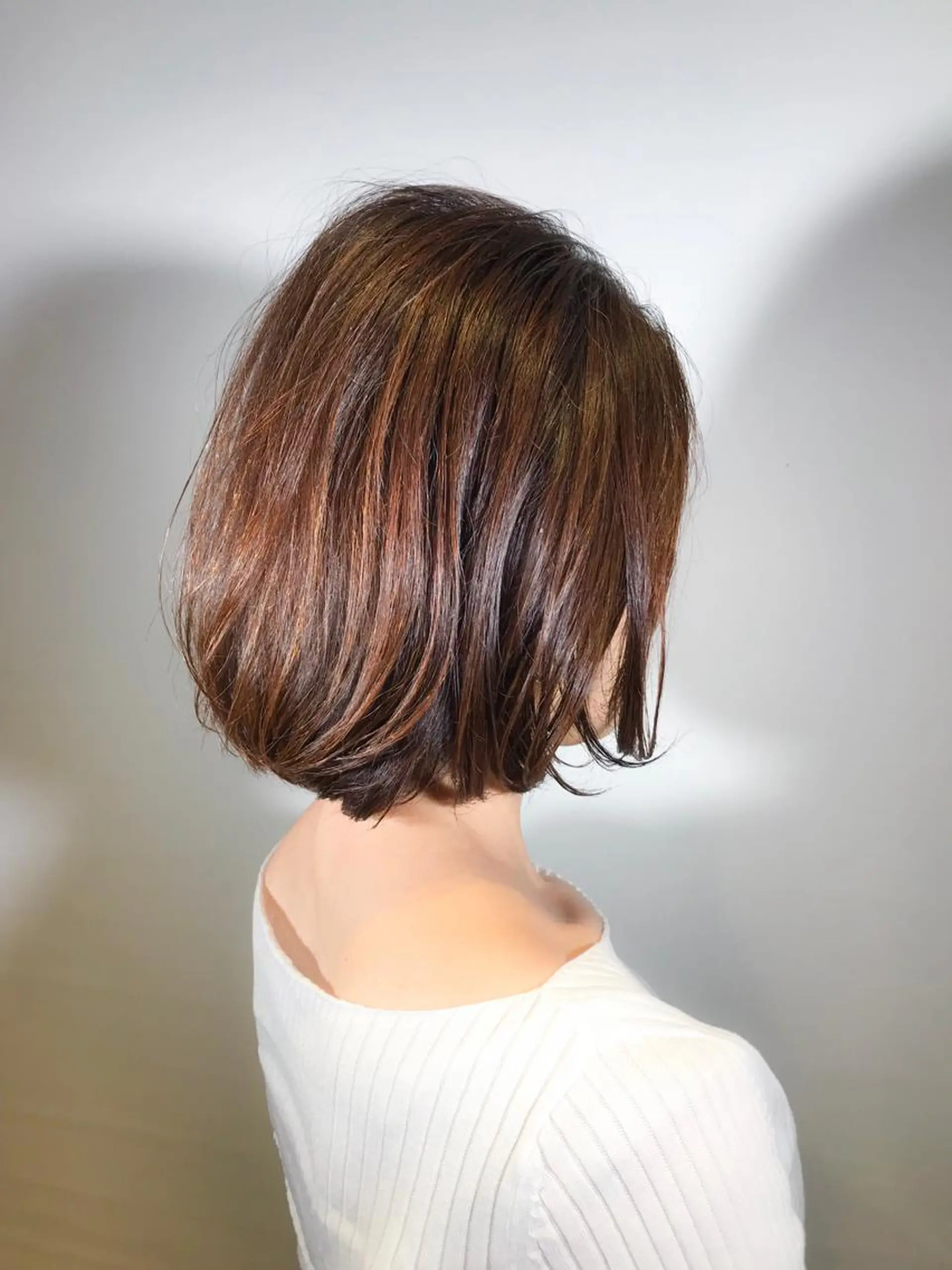 ミディアム カラー BIANCO北堀江 AKANEのヘアスタイル