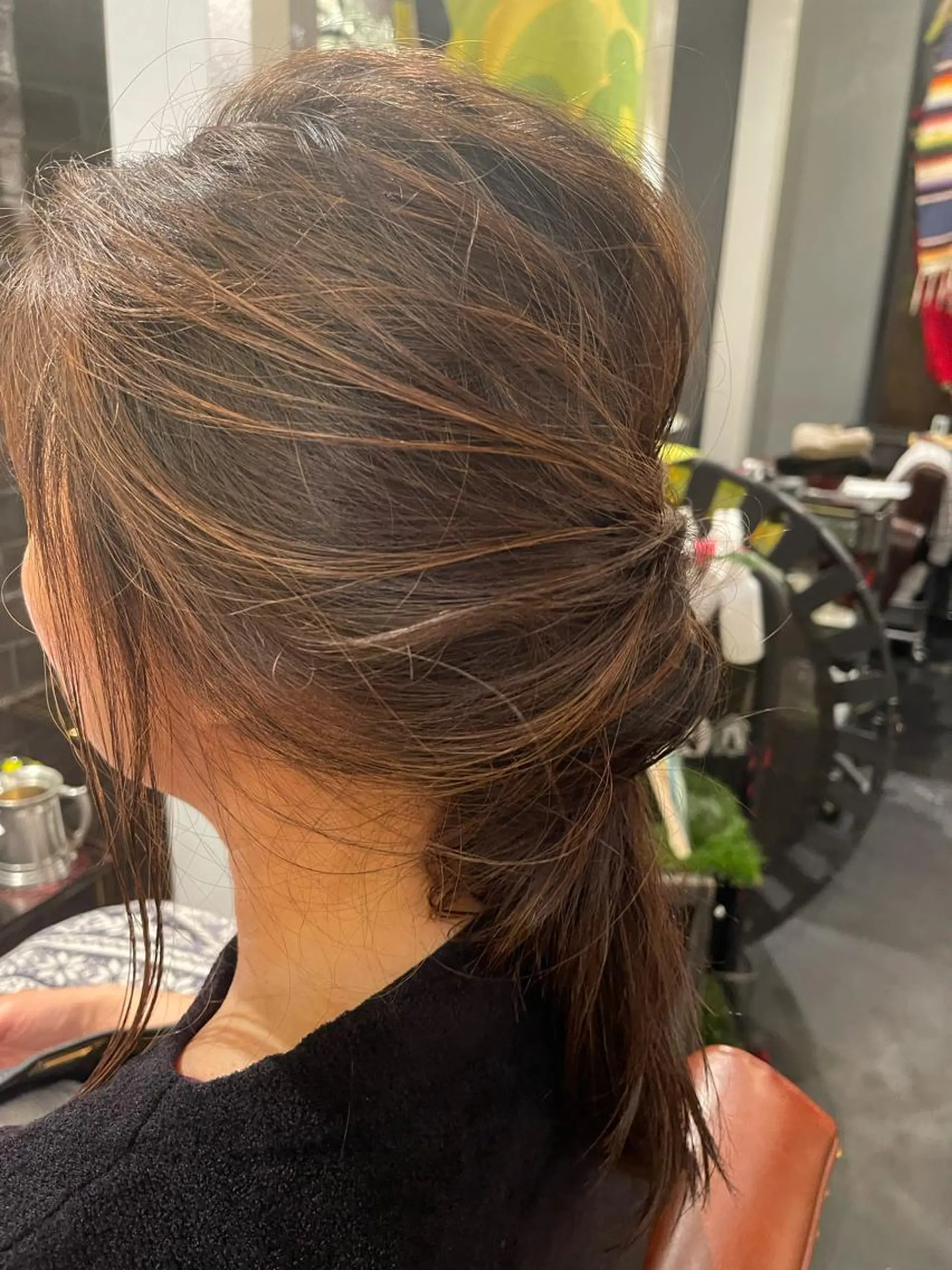 ミディアム ハイライト ヘアカラー アフィロス所属・五十嵐 舞のヘアスタイル