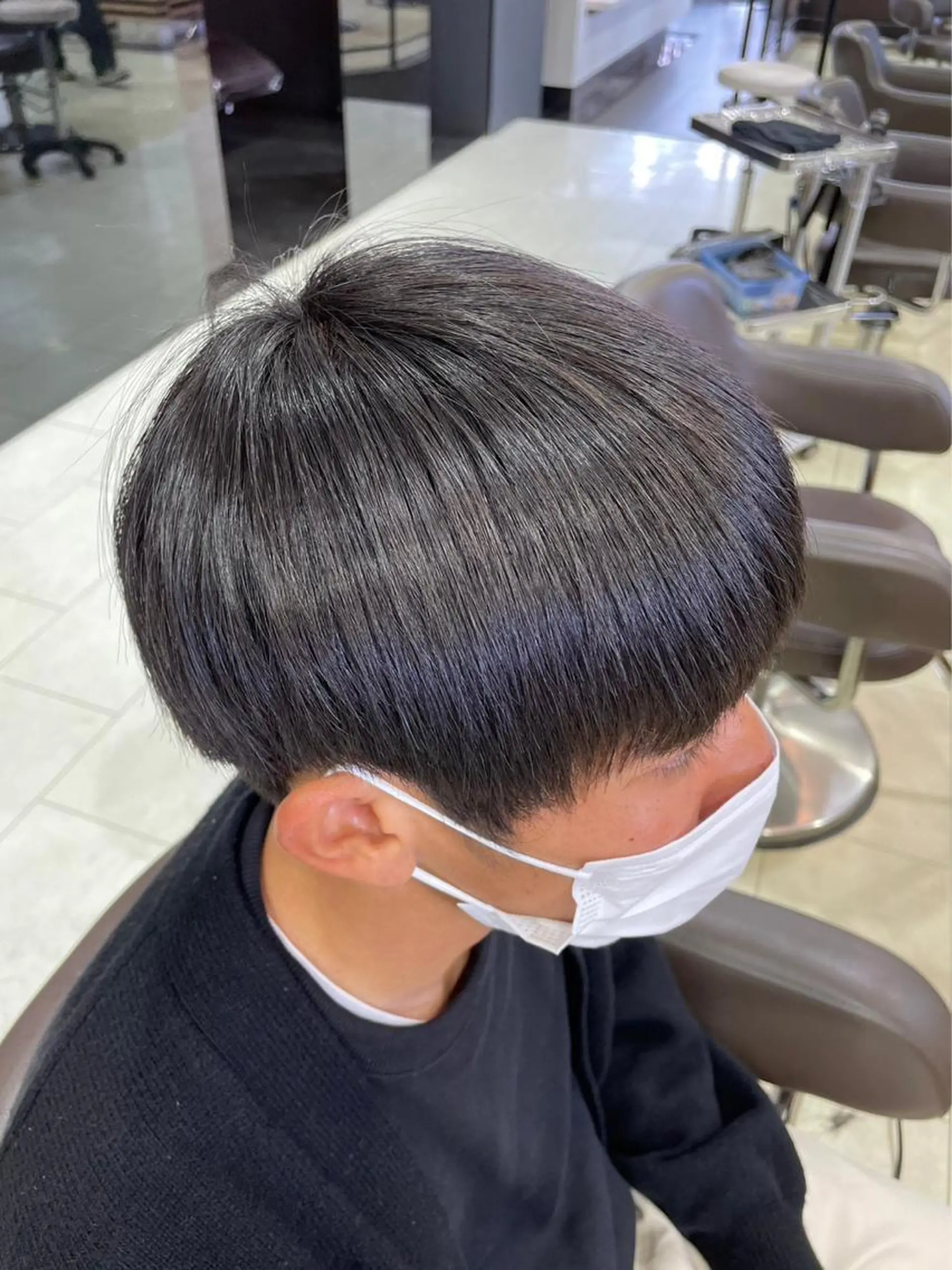メンズ カット 縮毛矯正 トリートメント 韓国ヘアダウンパーマ シャドウパーマ/航太のヘアスタイル