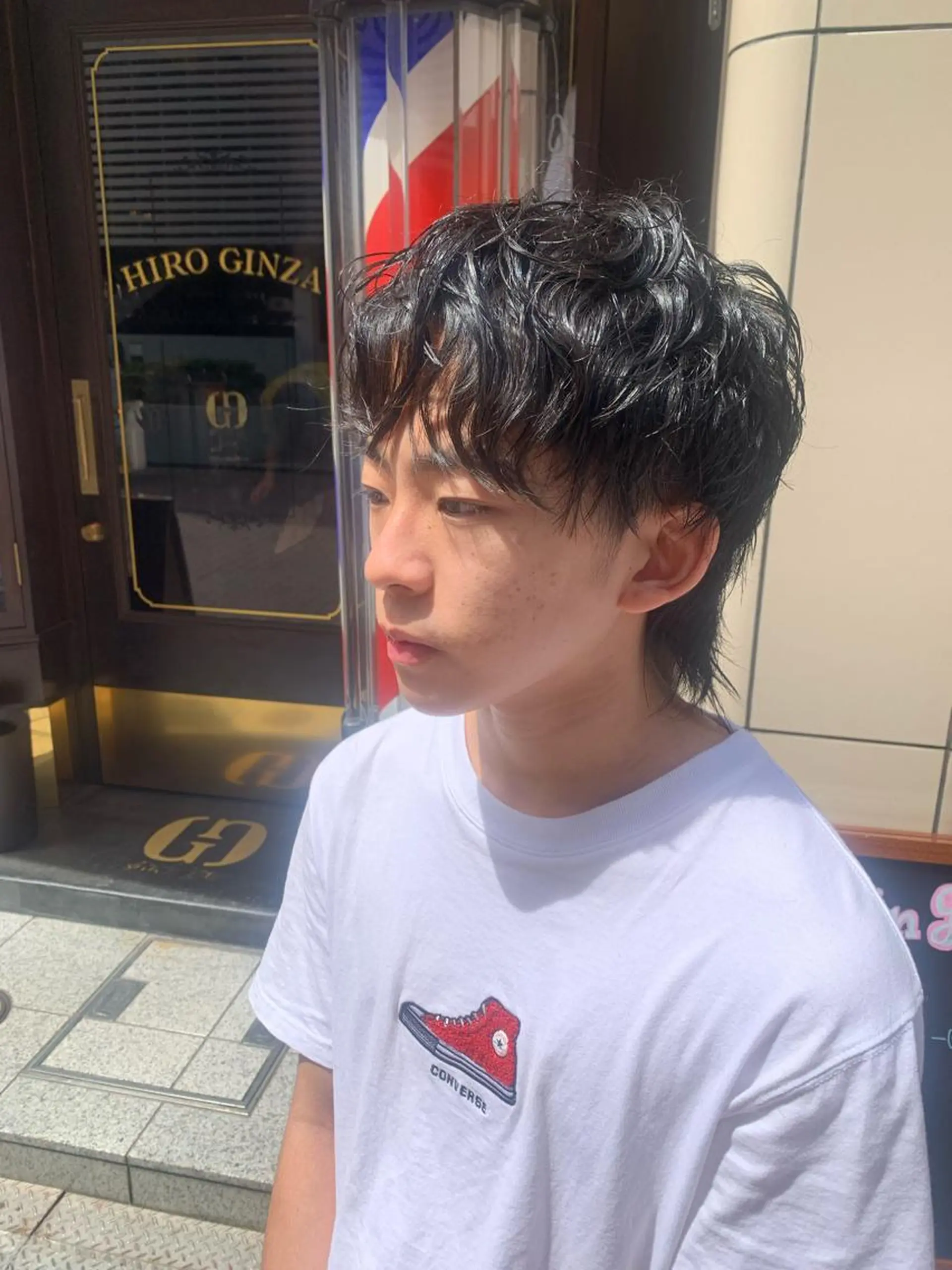 ショート メンズ メンズウルフカット ウルフカット プレミアムバーバー新宿店所属・新宿駅近！ 💈口コミ多数✨のヘアスタイル