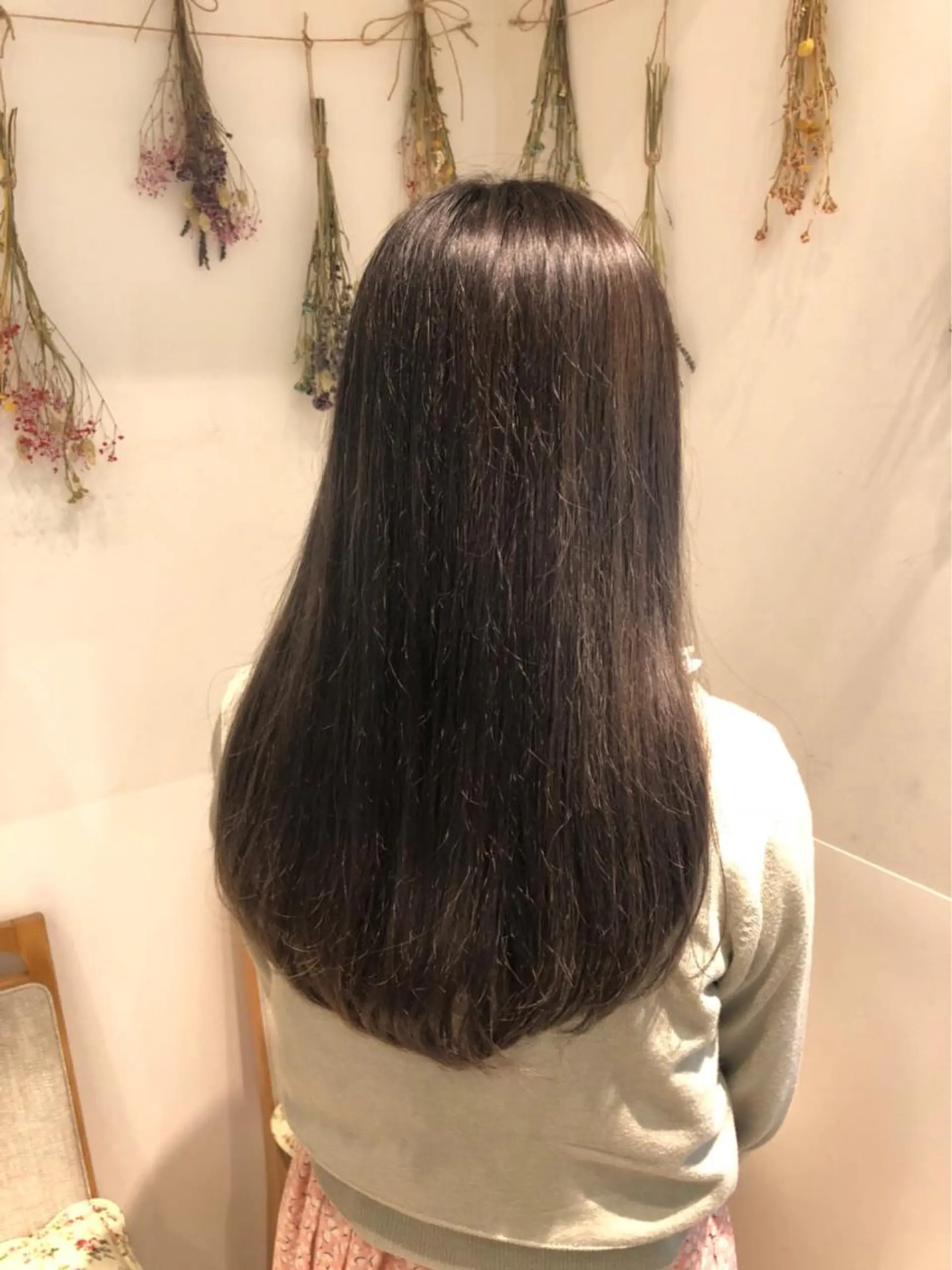 セミロング カラー 透明感カラー グレージュ 完全美髪特化 髪質改善/島　悠輔のヘアスタイル