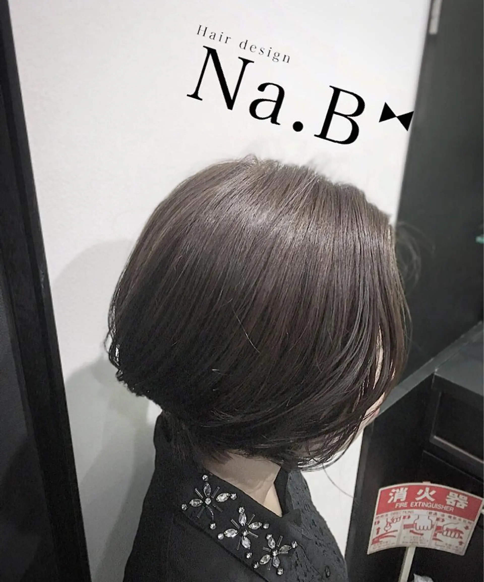 ショート カラー パーマ Hair design Na.B所属・ジユン 지윤のヘアスタイル