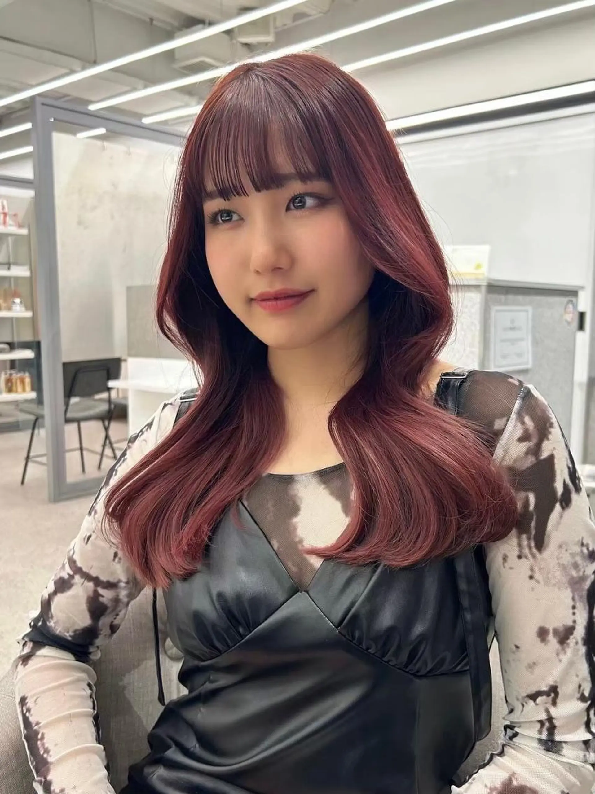 ロング カット ヘアカラー 🌸Leviju桂店 店長Saki🌸のヘアスタイル