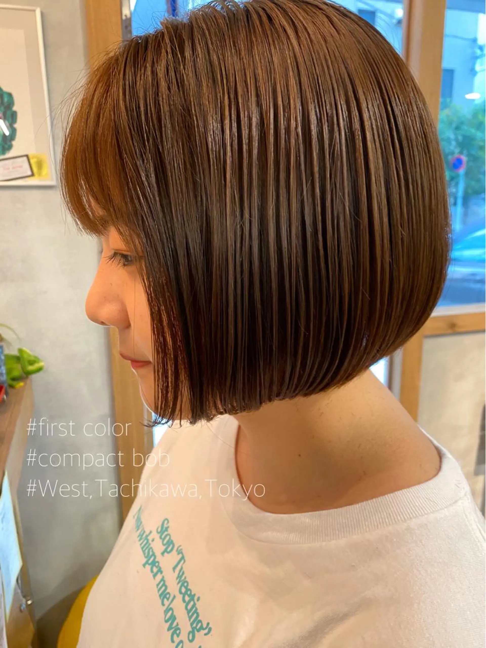 ショート カラー ボブ 竹嶌 健吾のヘアスタイル