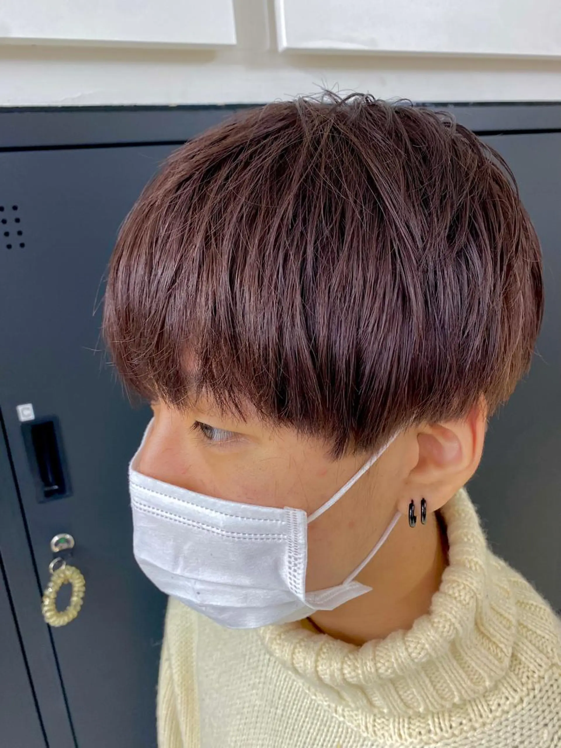 ショート カラー メンズ メンズブリーチ ブリーチ ブラウンカラー カシス カット ヘアカラー メンズパーマの達人 /タカシマ　ダイスケのヘアスタイル