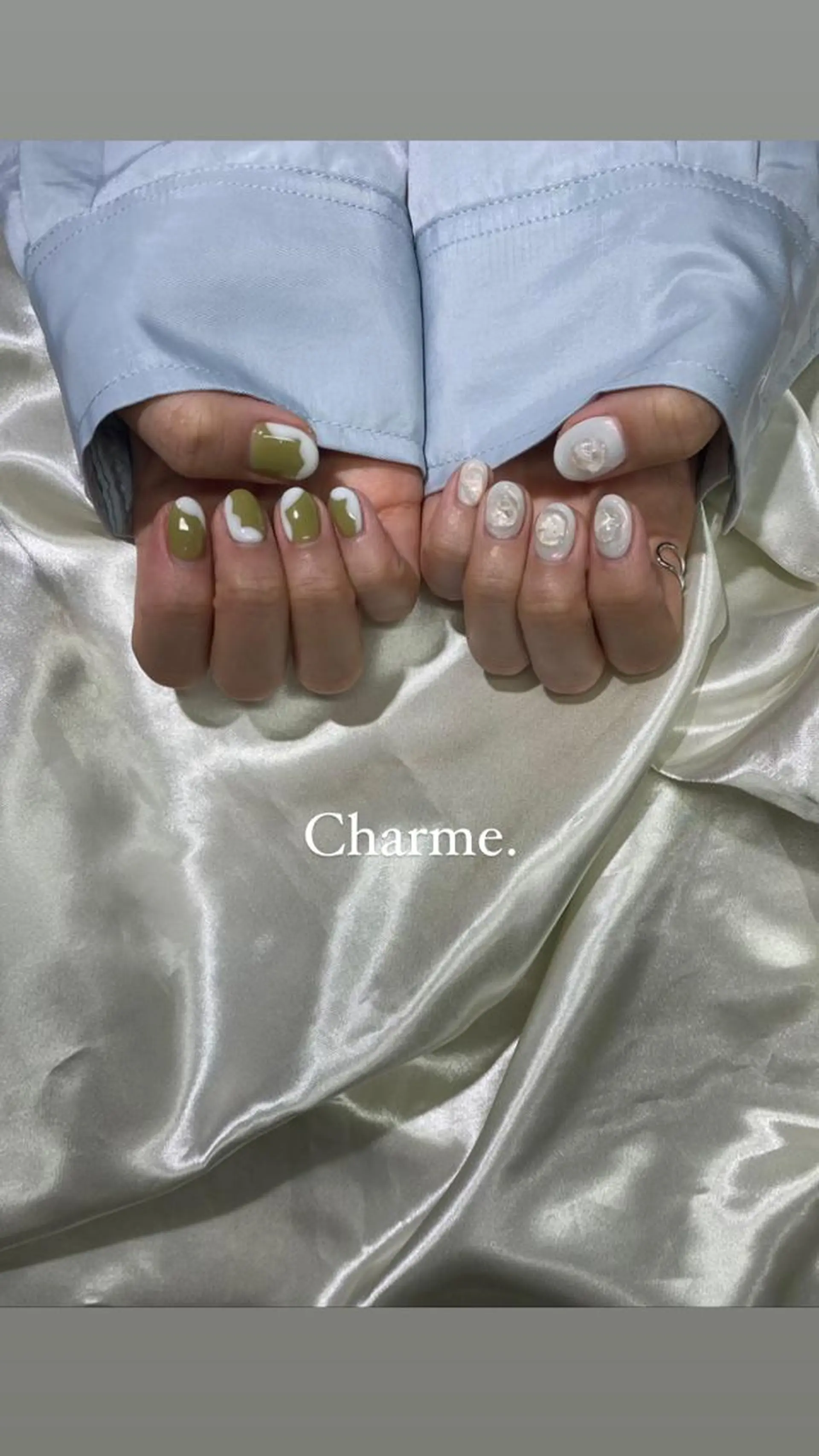 ネイル 持ち込み ニュアンスネイル ハンドネイル ハンドケア Charme. NOBUKOのネイルデザイン