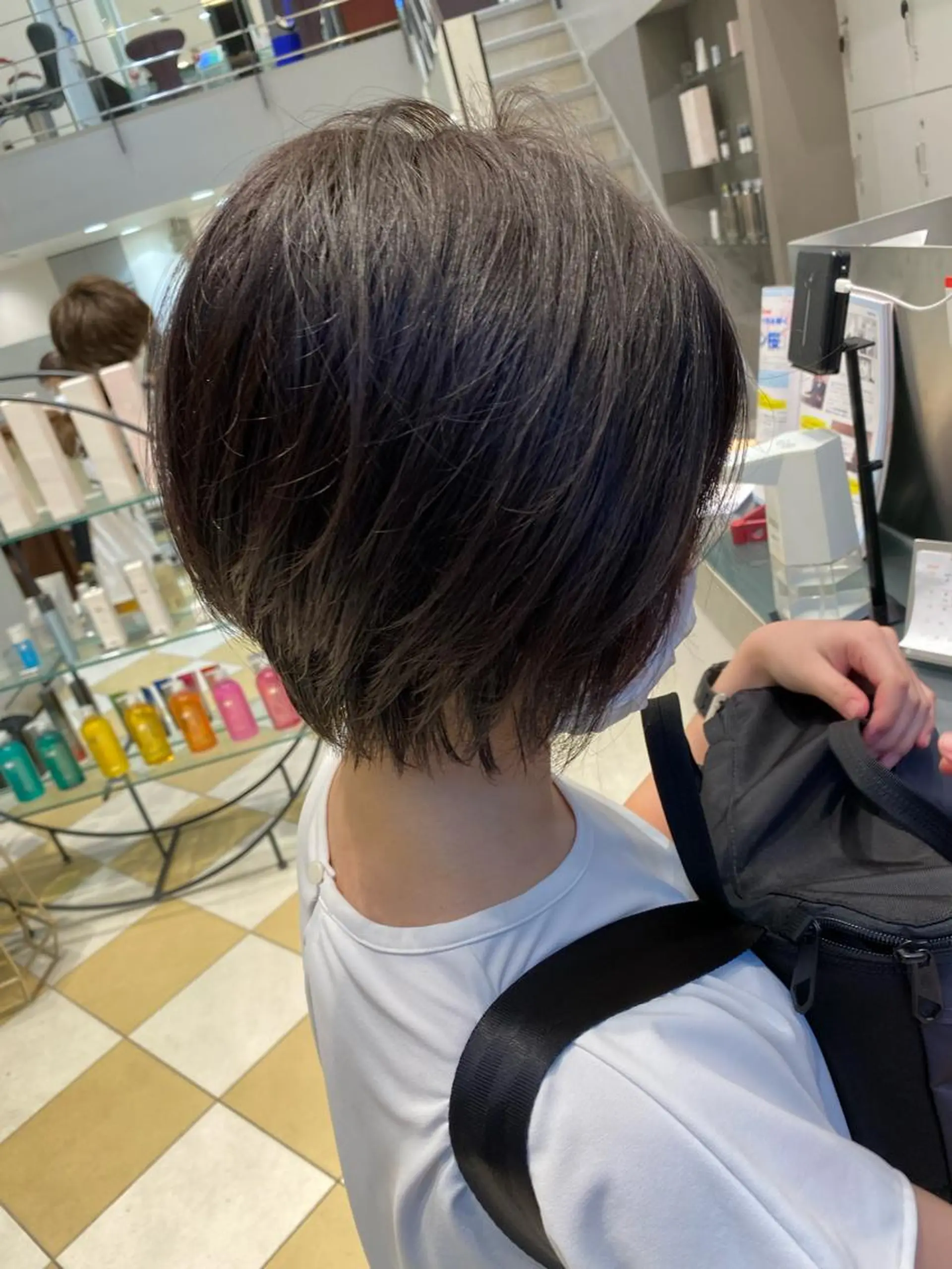 ショート カラー ショートボブ ブラウンカラー モカブラウン ボブ ショートヘア Kou所属・💜髪質改善美髪💜 星野清光のヘアスタイル