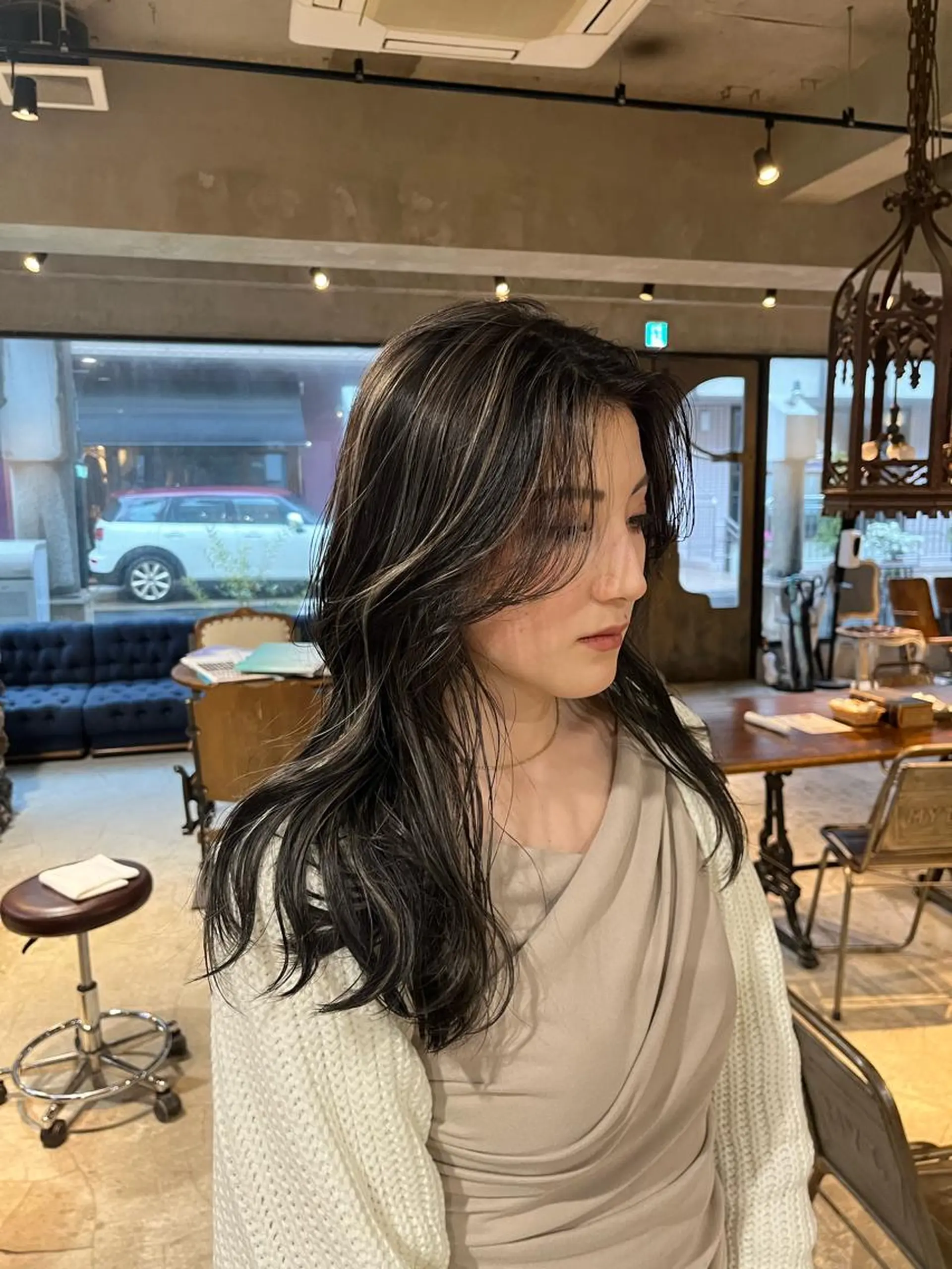 ロング カラー ハイライトカラー ハイライト カット ヘアカラー トリートメント DX所属・✨メンズスタイル✨ Daiのヘアスタイル