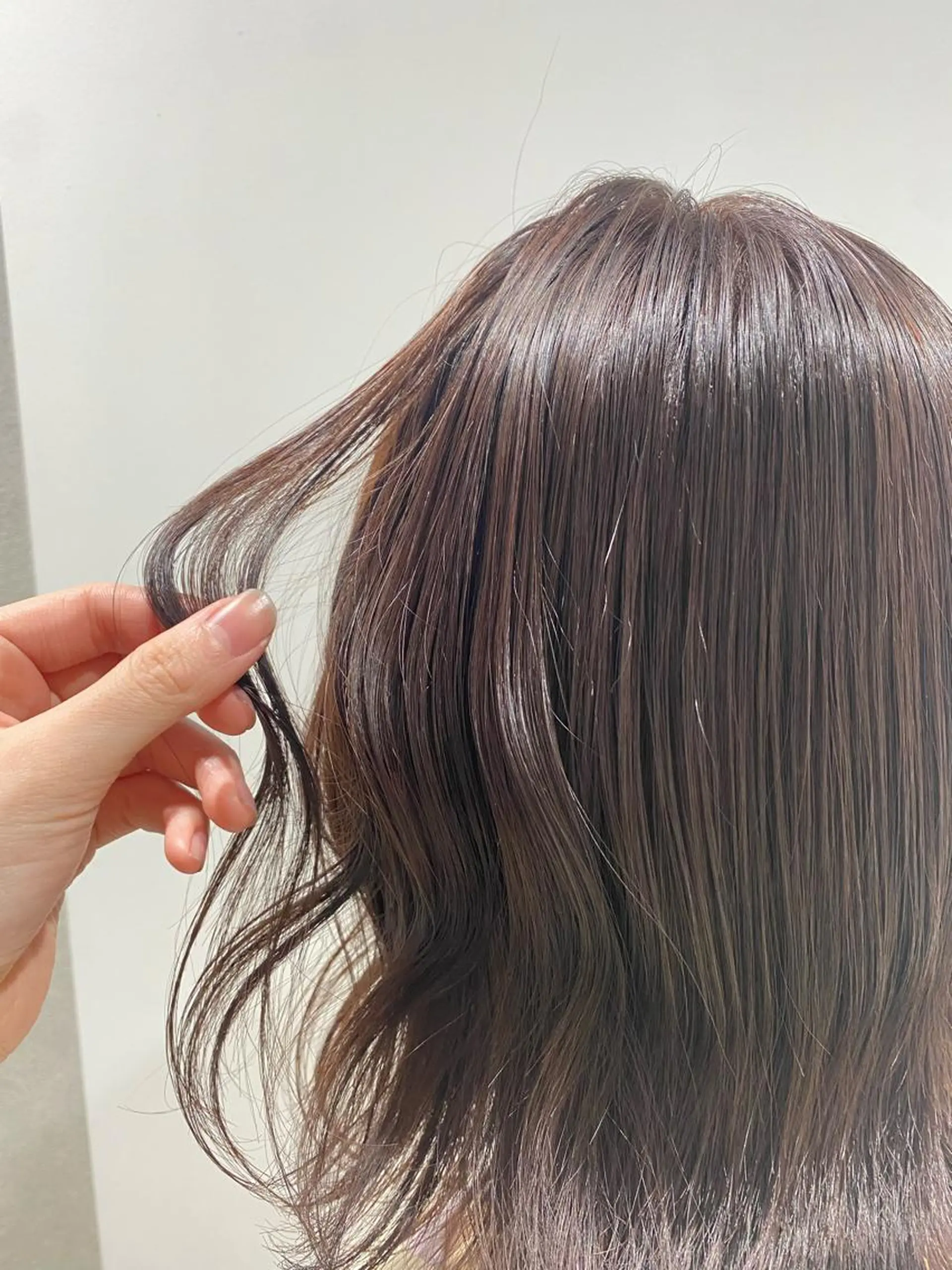 ミディアム カラー ヘアアレンジ 透明感カラー 🫧ブリーチなし 透明感カラーゆん🫧のヘアスタイル