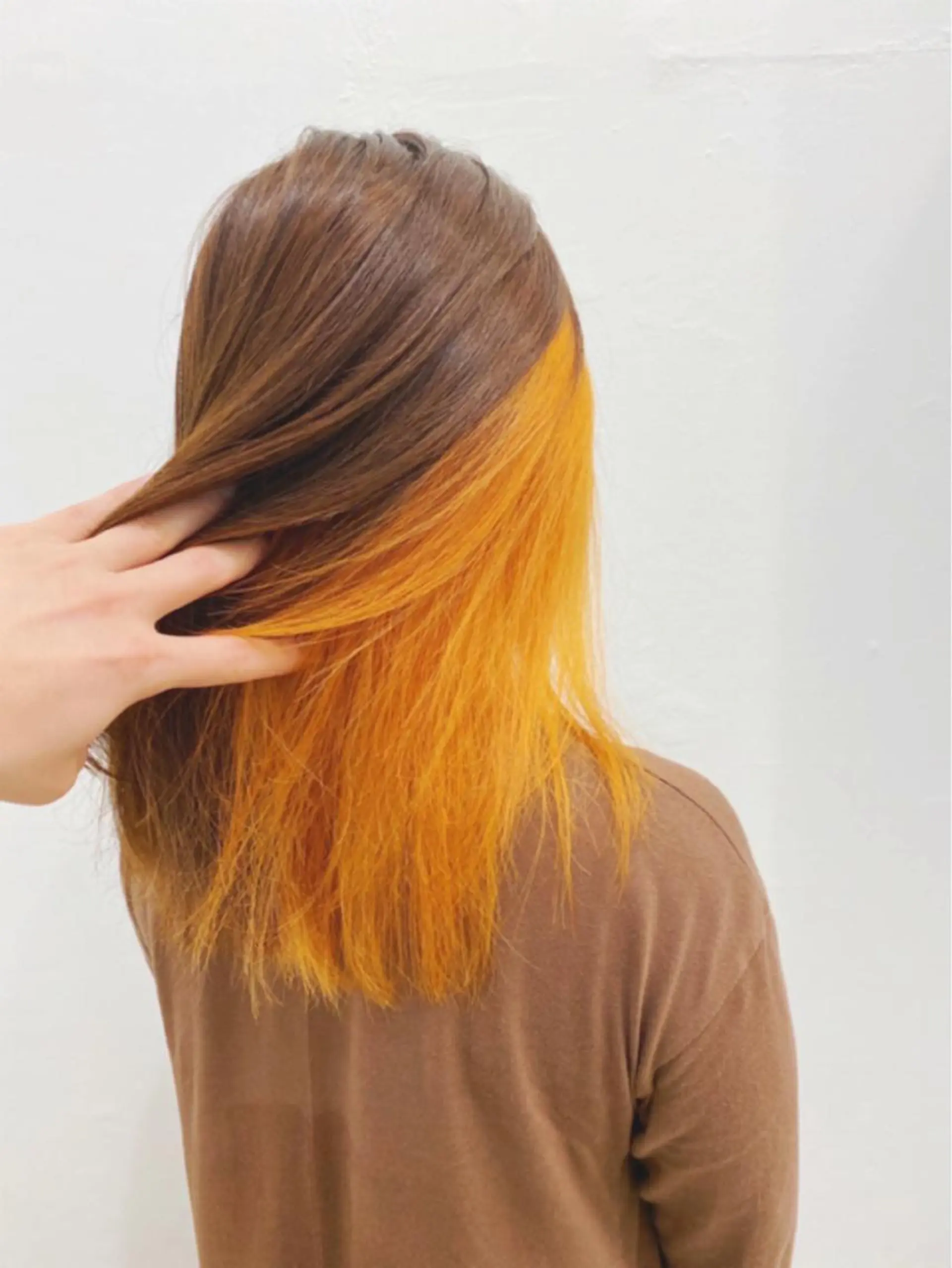ロング カラー ヘアアレンジ 白髪ぼかしハイライト 白髪ぼかしカラー中澤のヘアスタイル