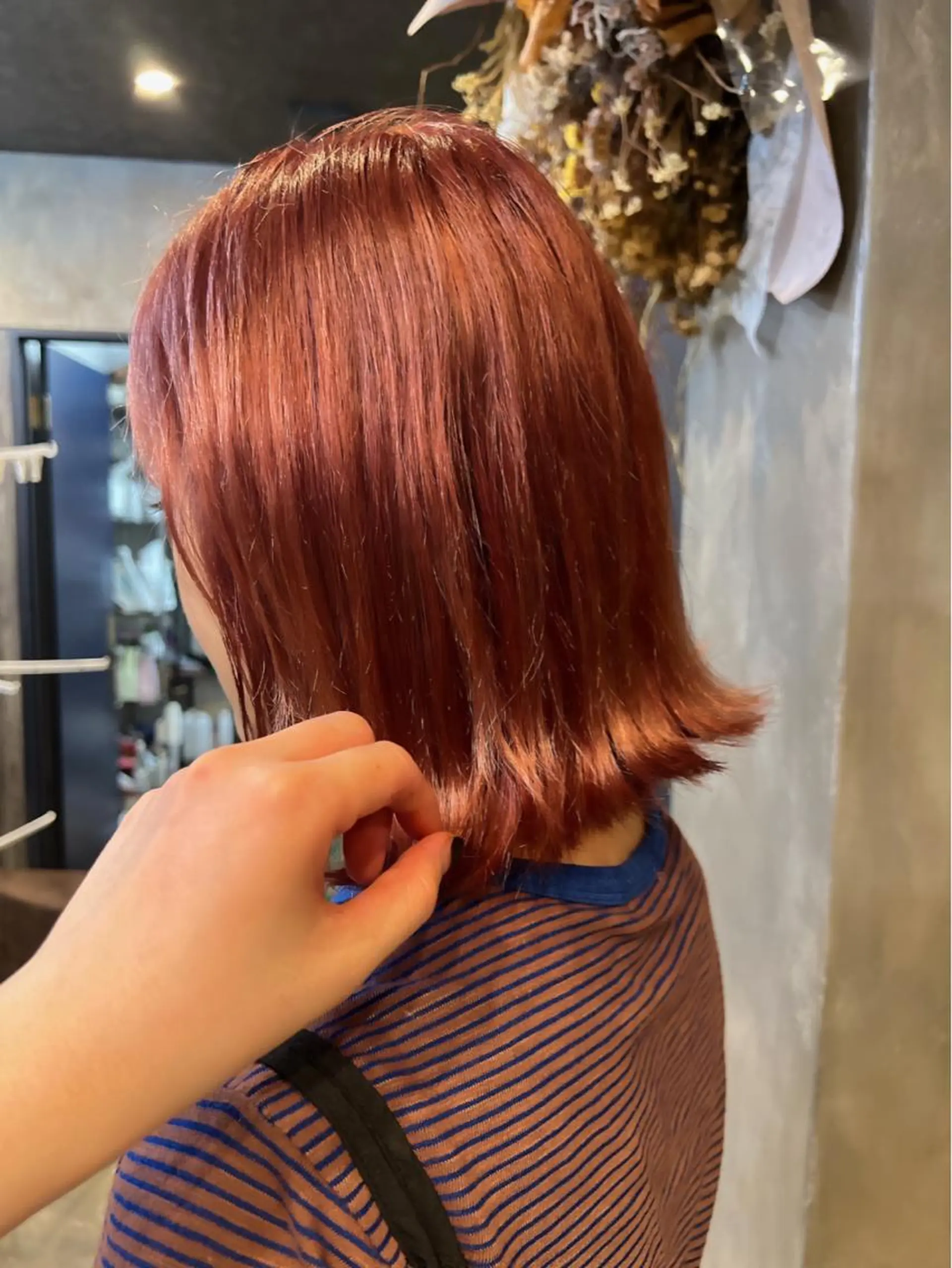 ミディアム カラー ピンクカラー ミヨシマユ✨ チーフ就任記念🌈のヘアスタイル