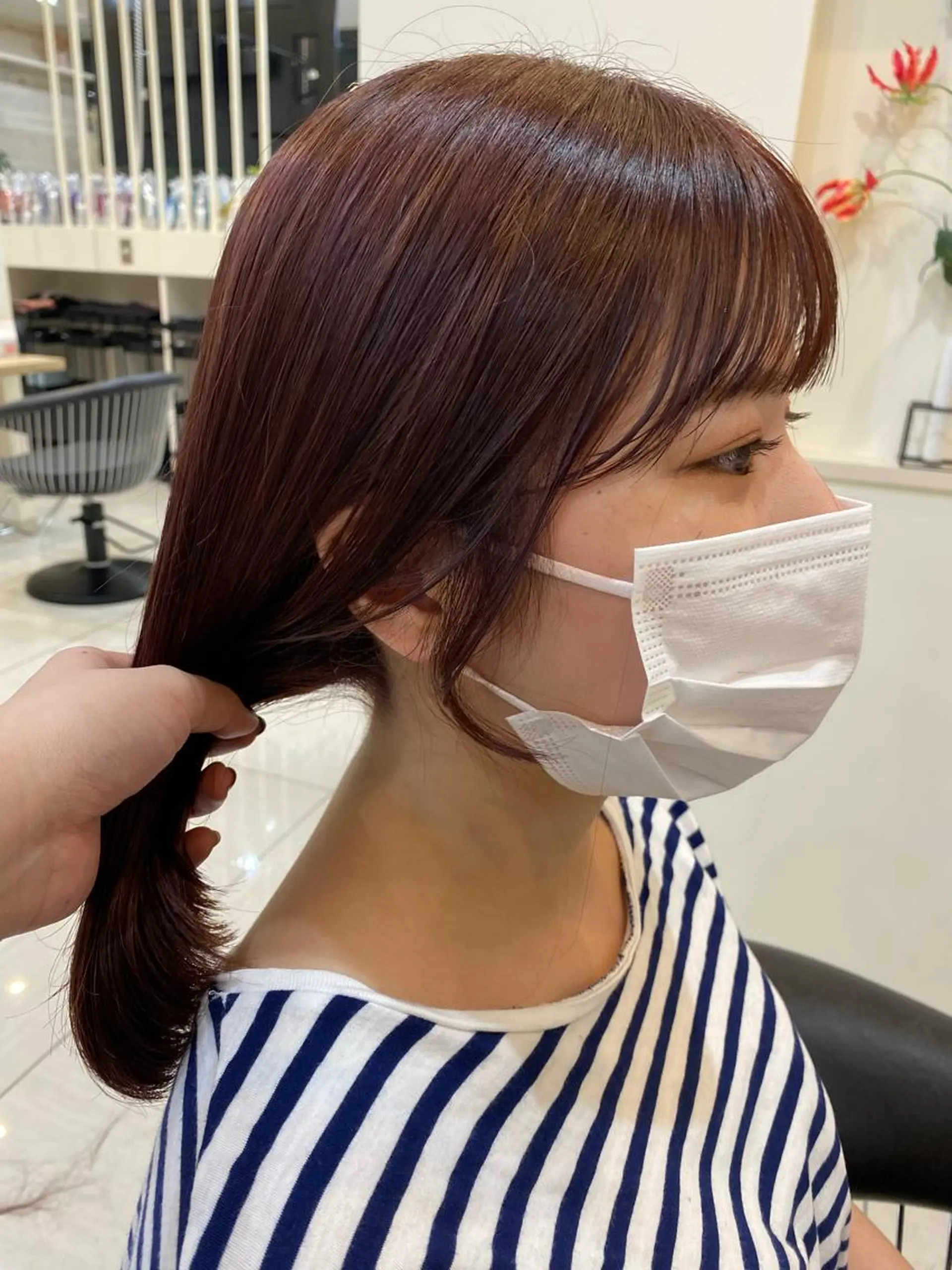 ミディアム 韓国ヘア／艶カラー minamiのヘアスタイル