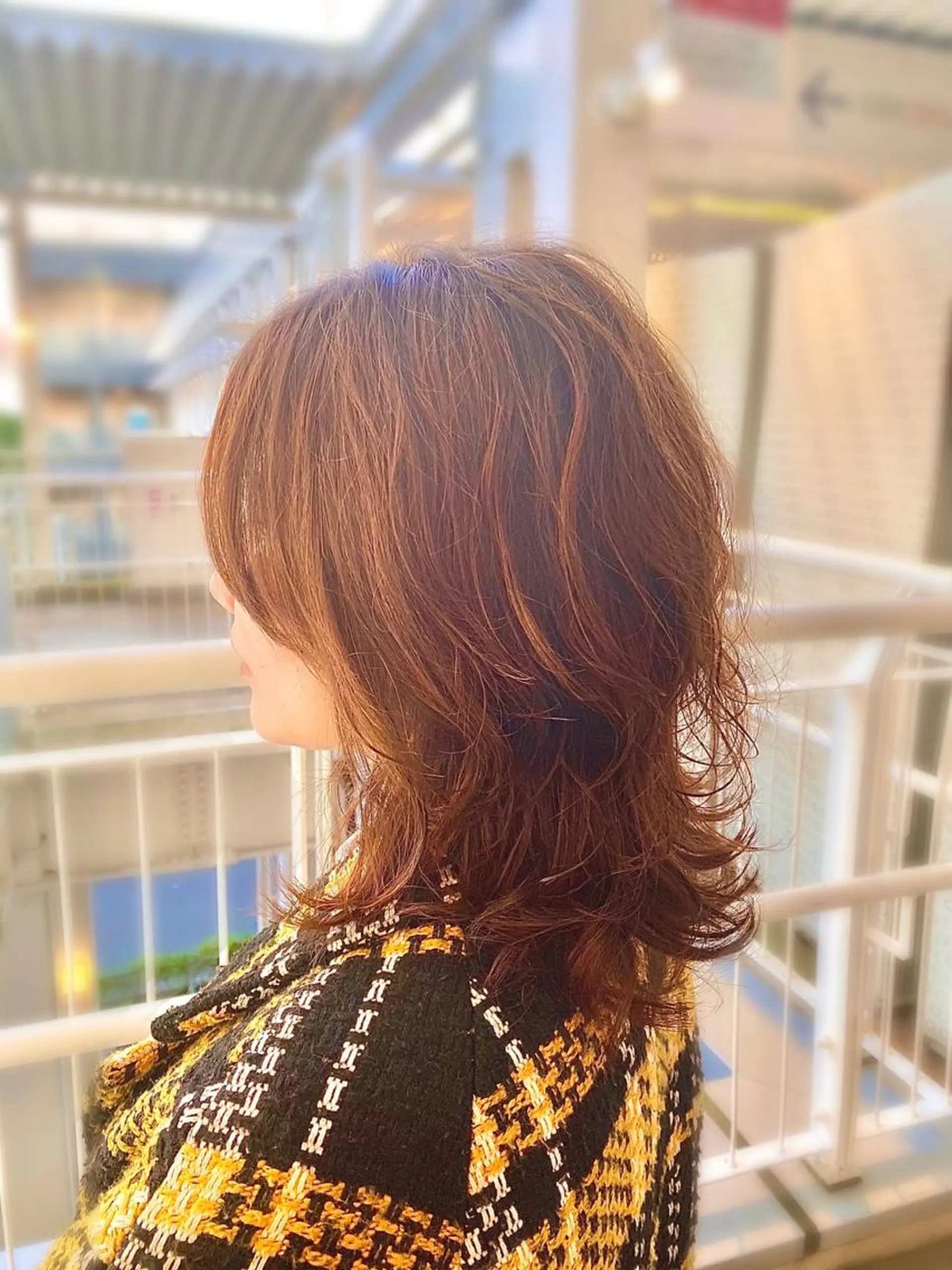 ミディアム カラー パーマ 大野 あさみのヘアスタイル