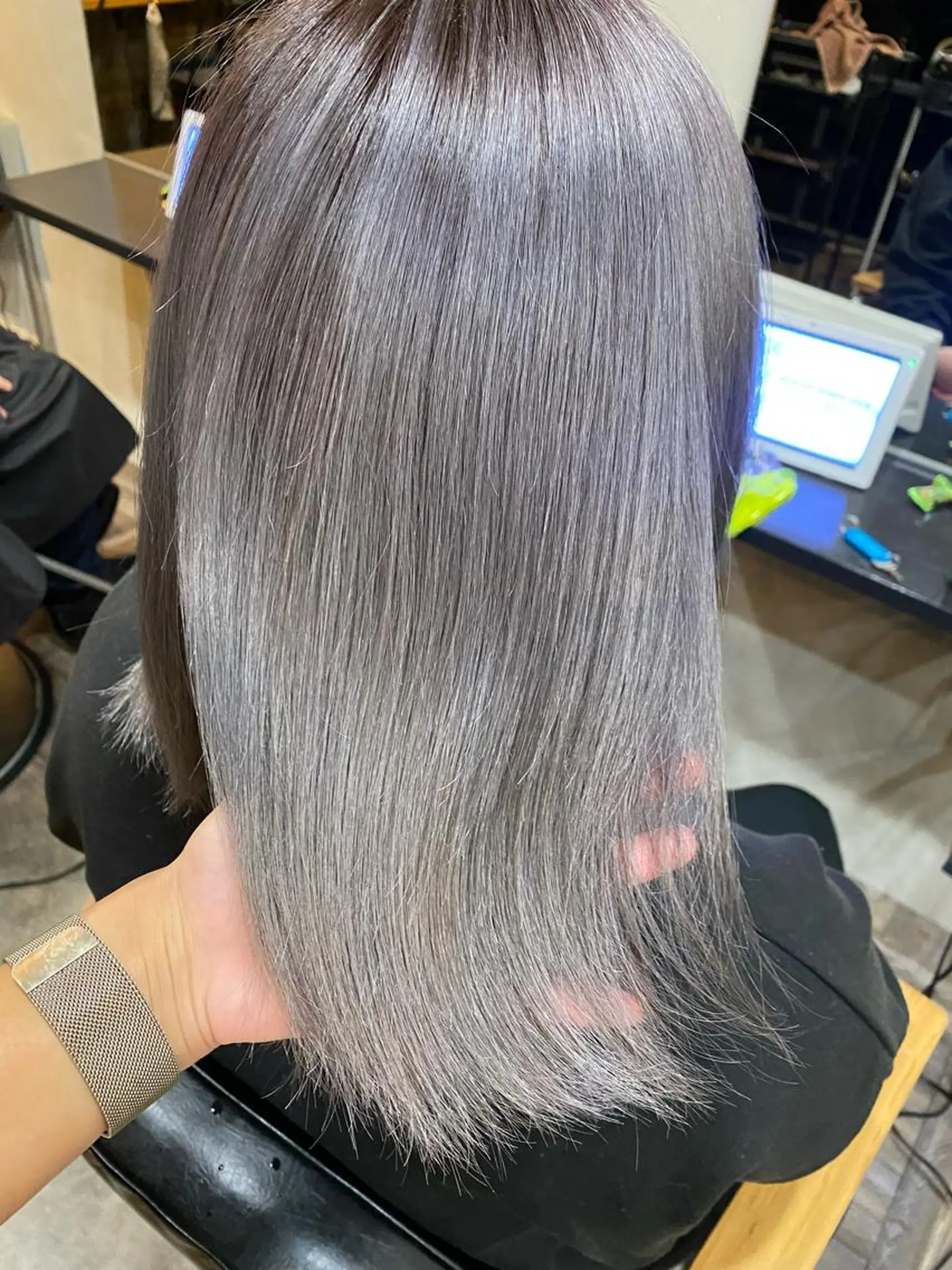セミロング ヘアカラー トリートメント sail所属・sail ミウのヘアスタイル