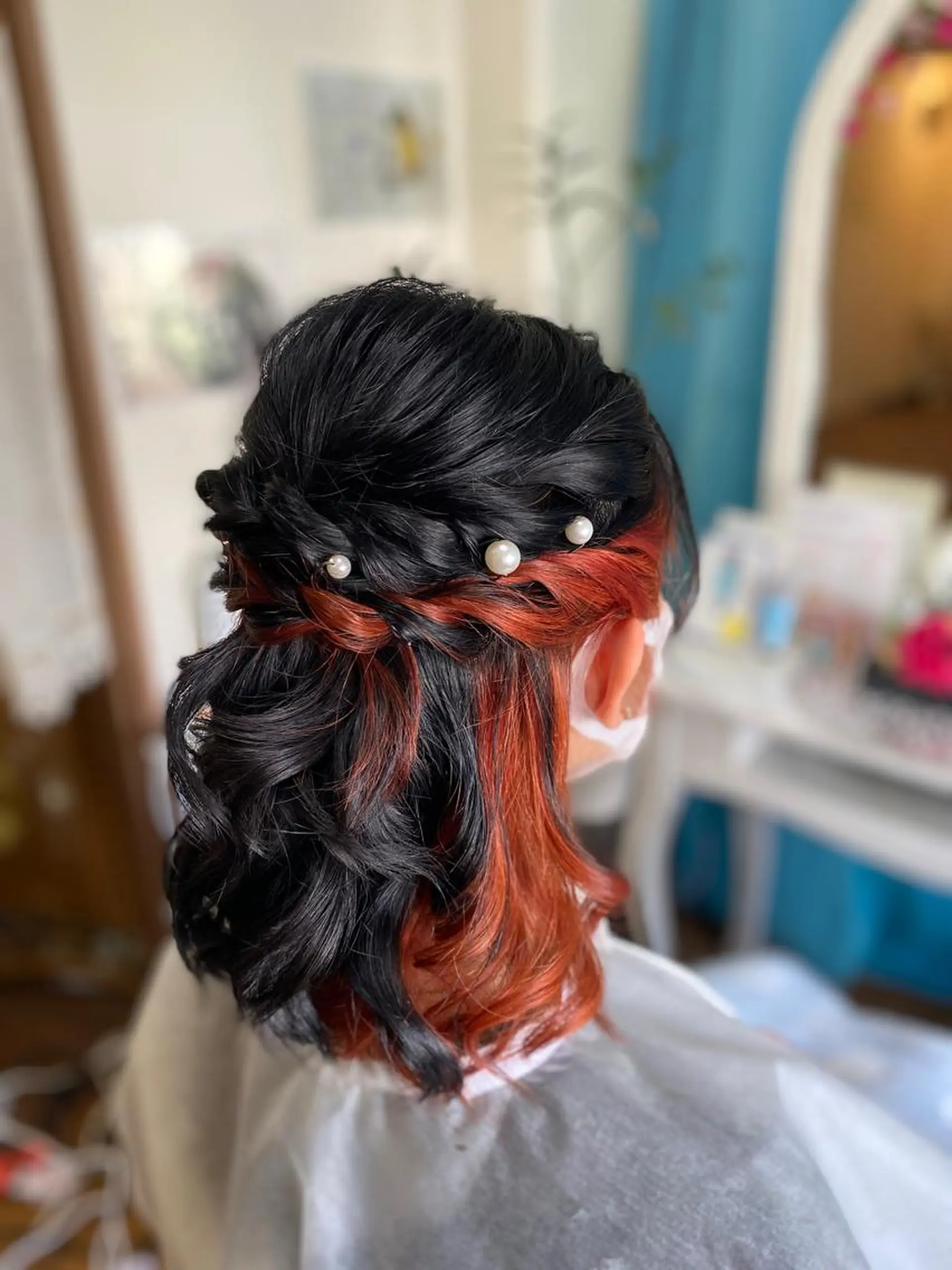 セミロング ヘアアレンジ hairmake Sakura松本真理のヘアスタイル