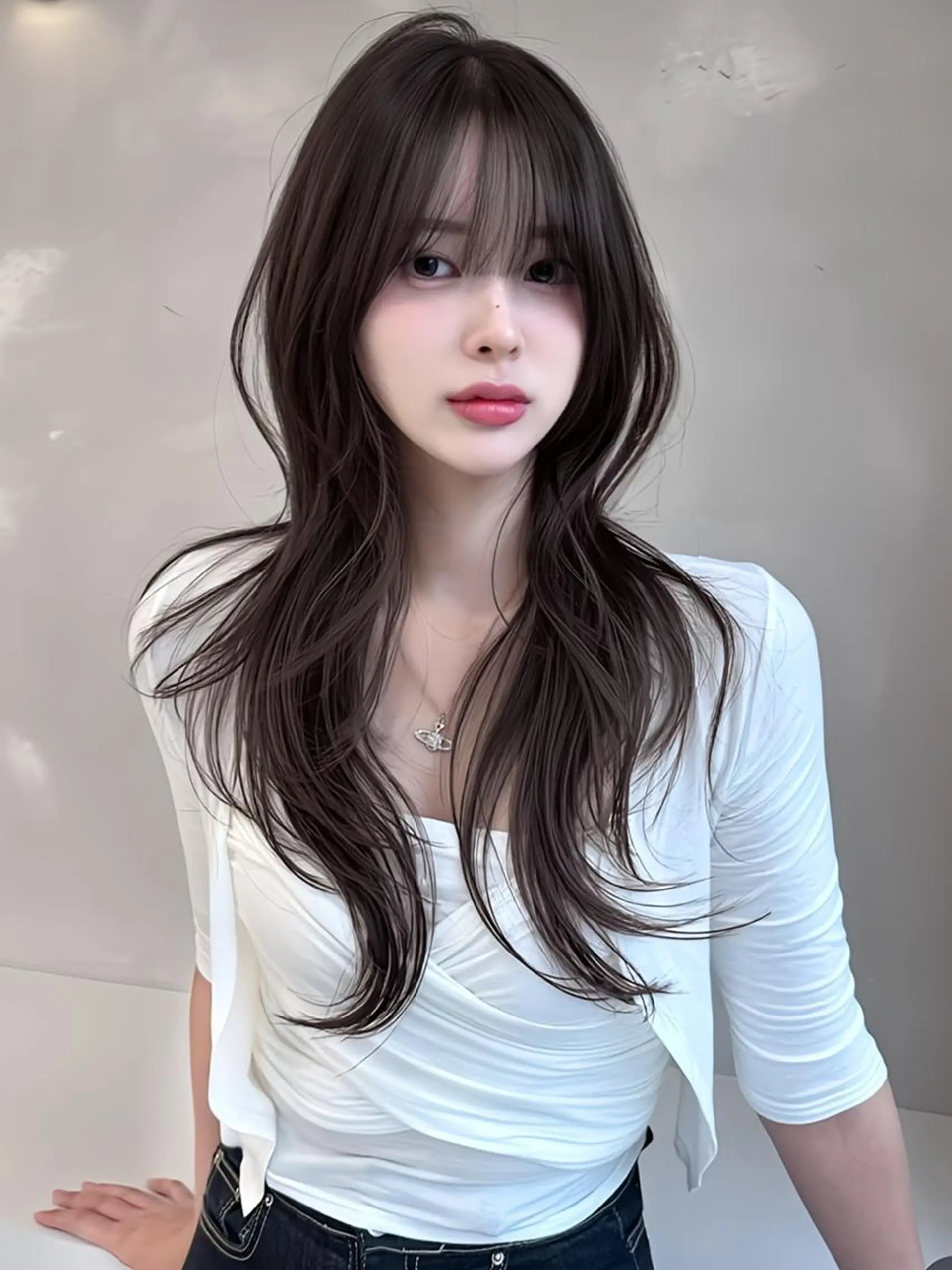 カラー セミロング ヘアカラー エクステ ❤カラーエクステ❤ BIZE梅田のヘアスタイル