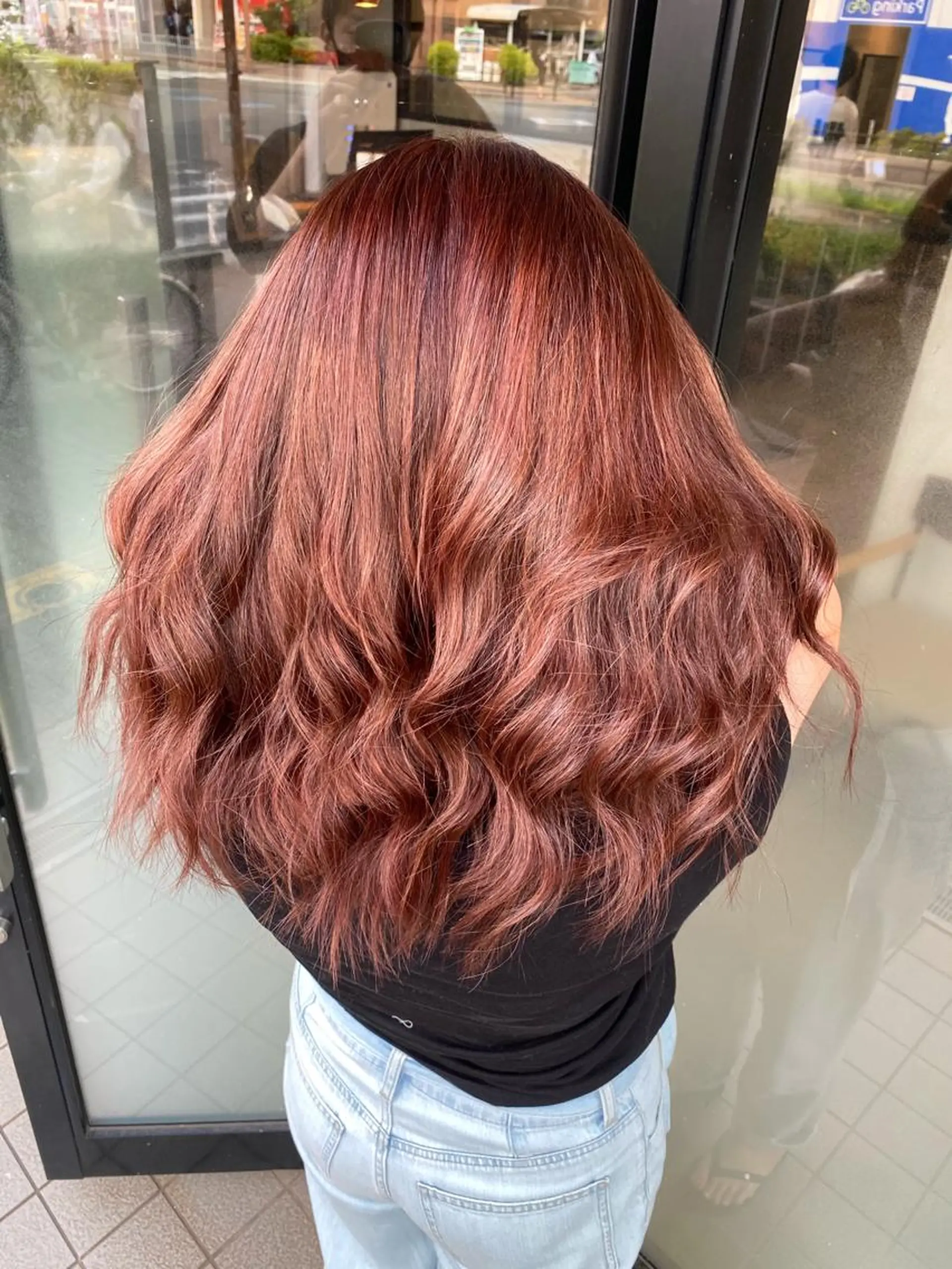 セミロング カラー ヘアアレンジ カット ヘアカラー トリートメント Belle hair Design青野大貴のヘアスタイル