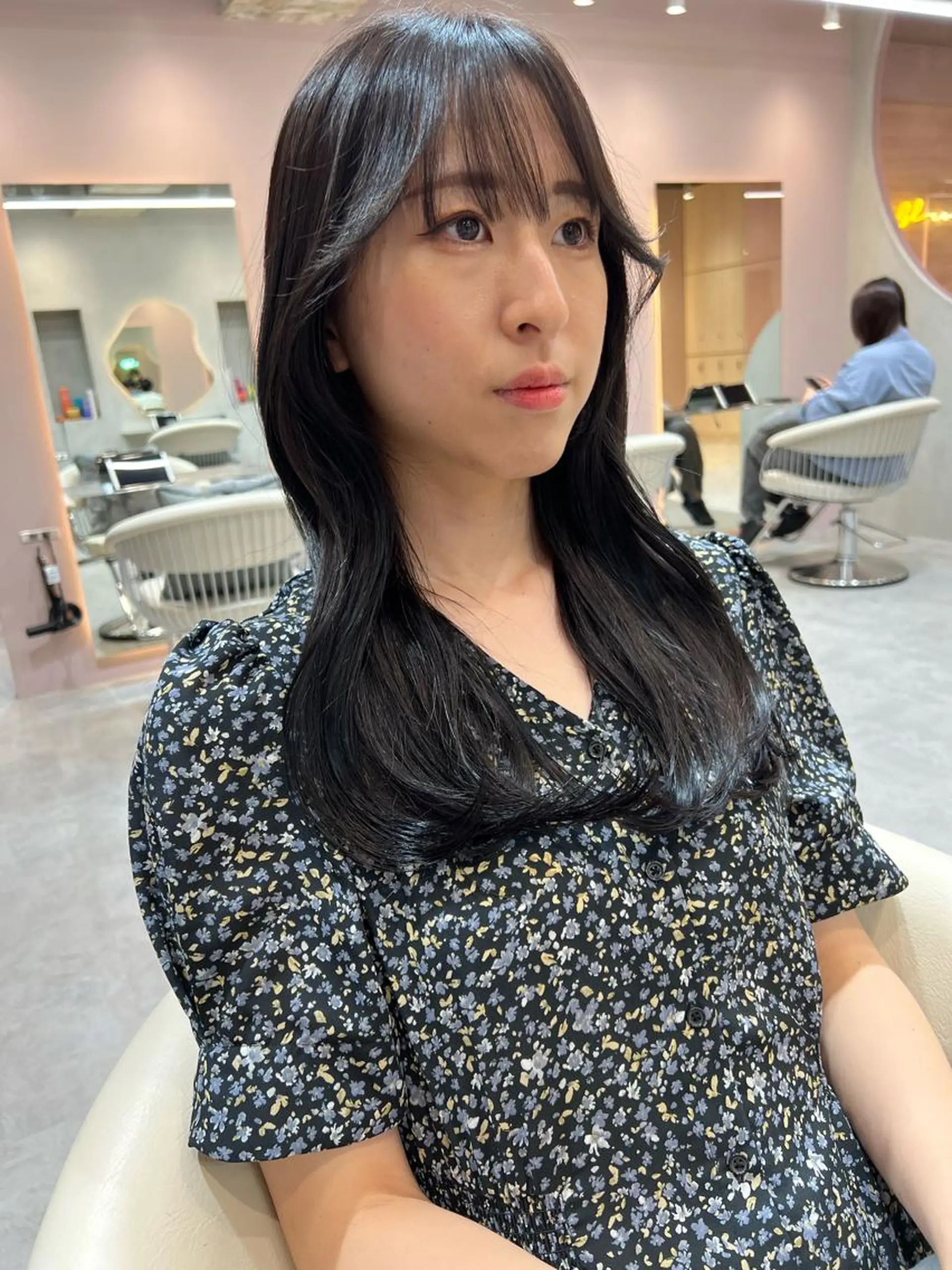 ロング カラー ヘアアレンジ アッシュ 黒髪 ブリーチ ブルーカラー ブルーブラック 🇰🇷韓国メンズ 特化🇰🇷松永恭征のヘアスタイル