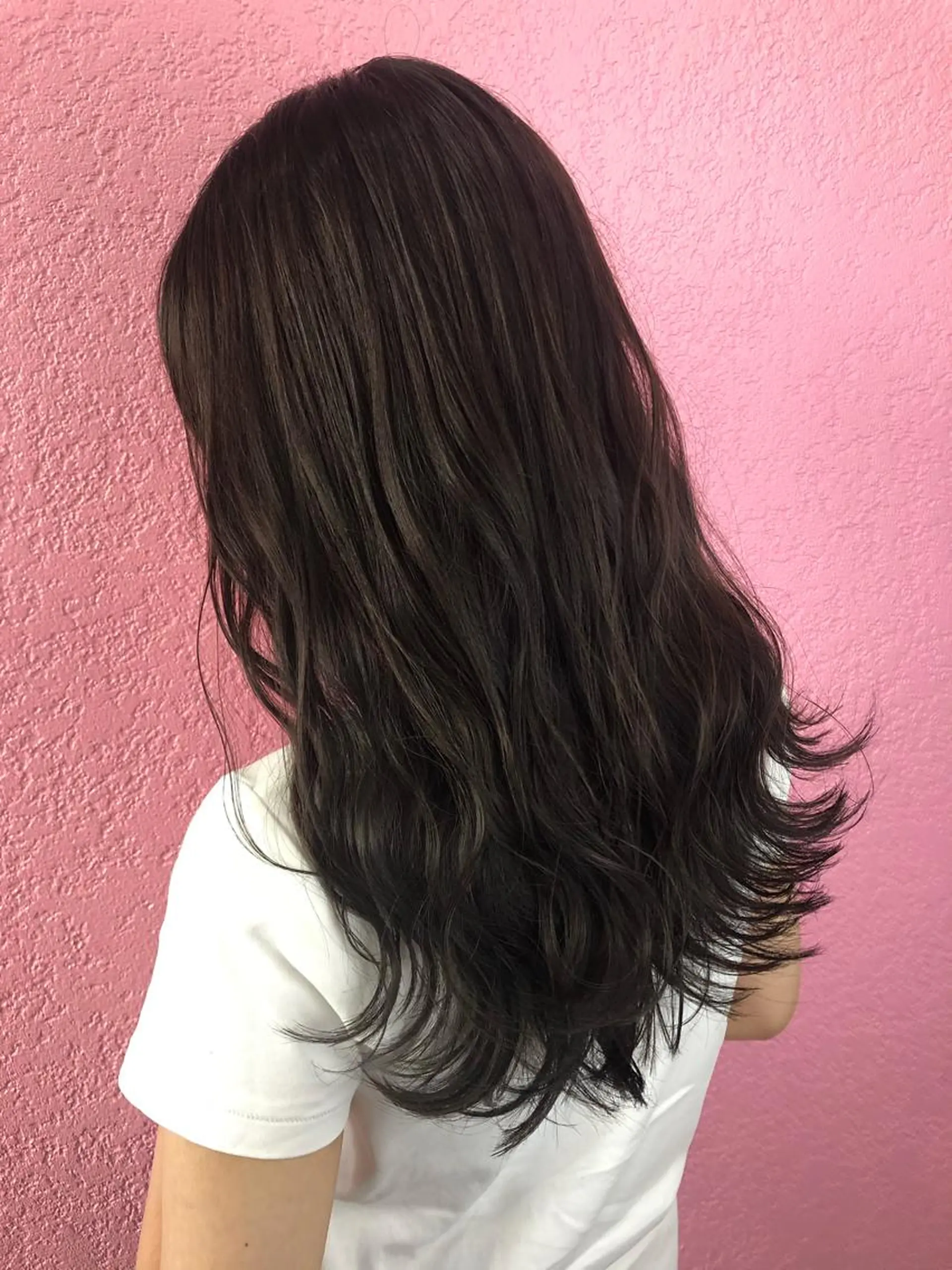 ロング カット ヘアカラー 江幡 渉のヘアスタイル