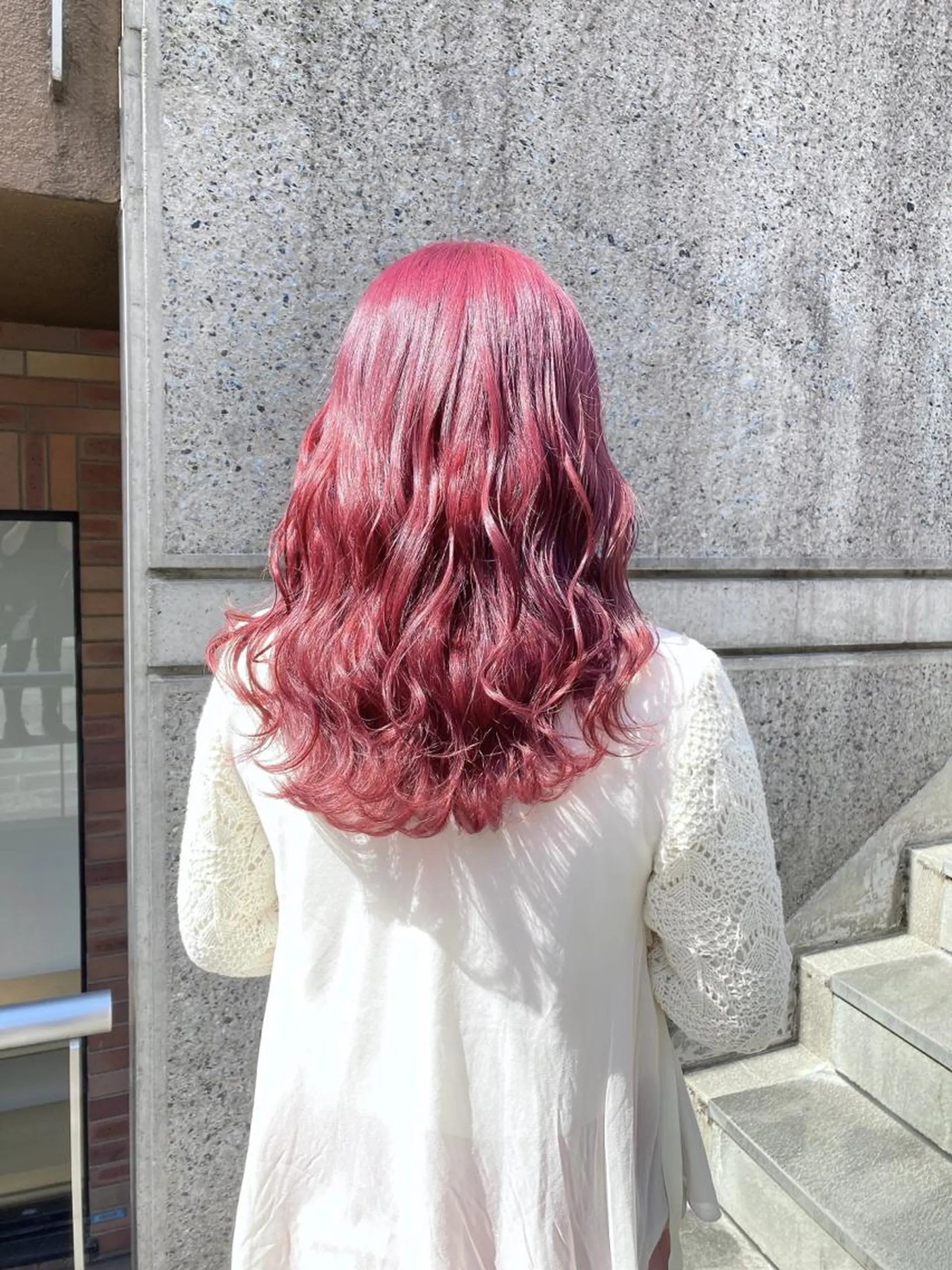 カラー ブリーチ ピンクカラー 💗モテ髪 ハイトーンあや💗のヘアスタイル