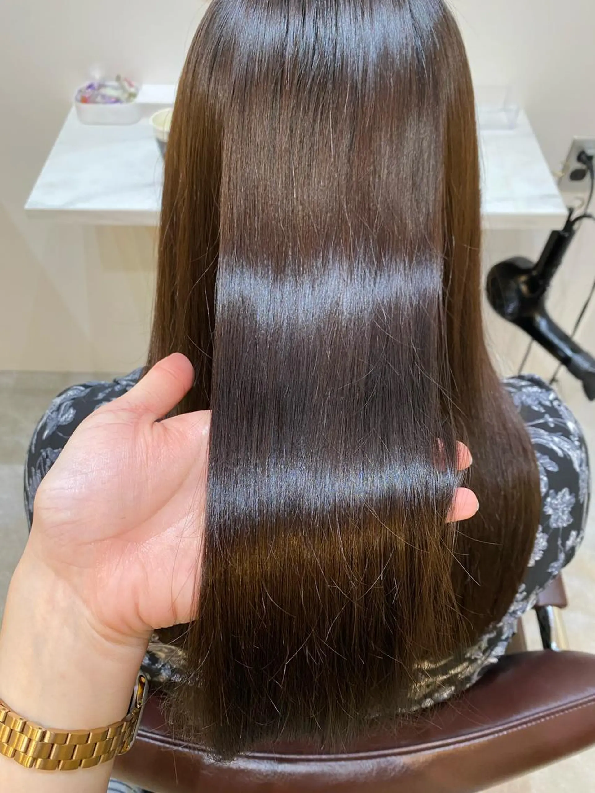 ロング カット ヘアカラー トリートメント 【髪質改善　艶髪】 布川　莉穂のヘアスタイル