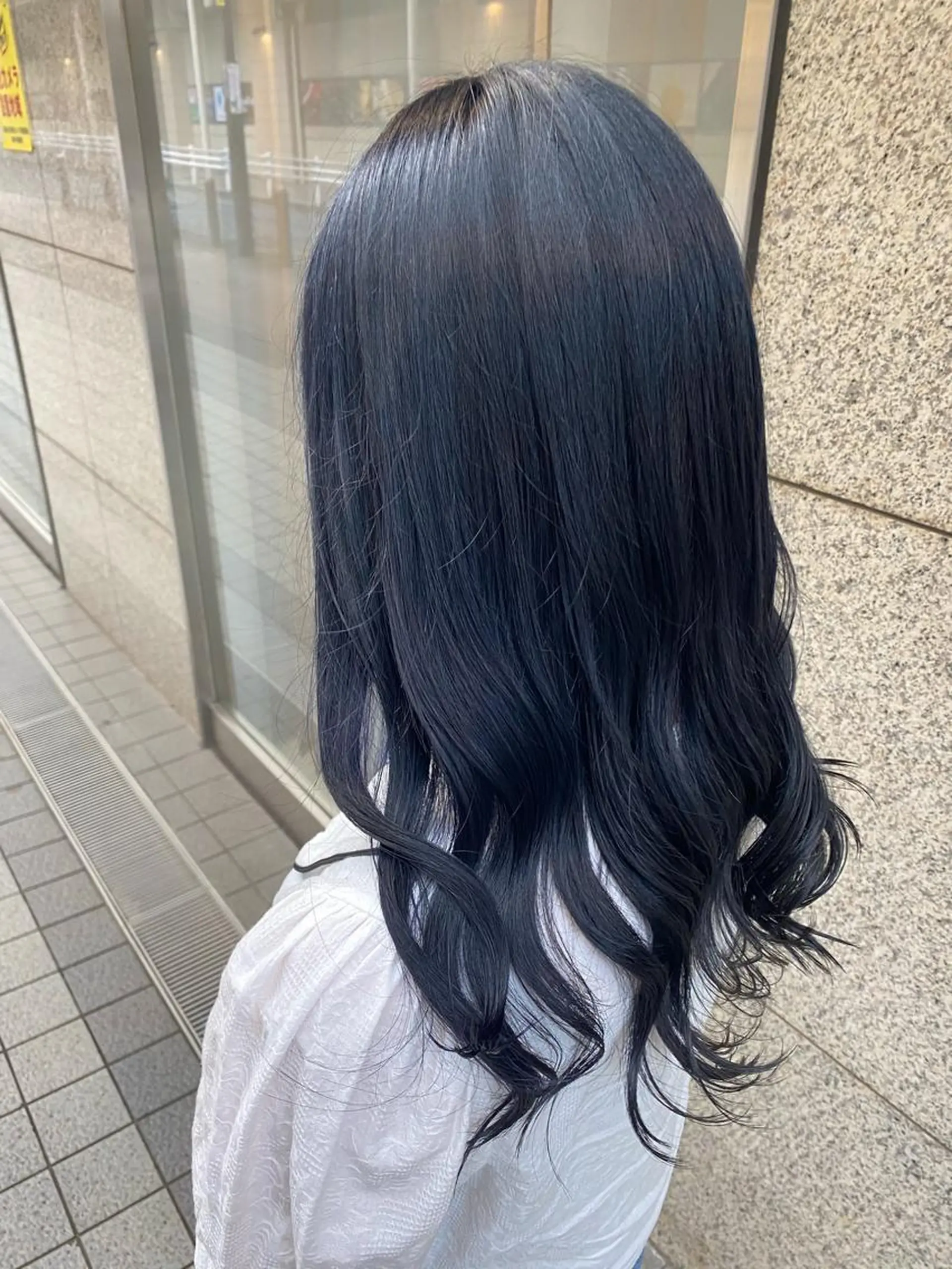 ロング 韓国風ヘア メンズ縮毛矯正 ニュアンスパーマのヘアスタイル