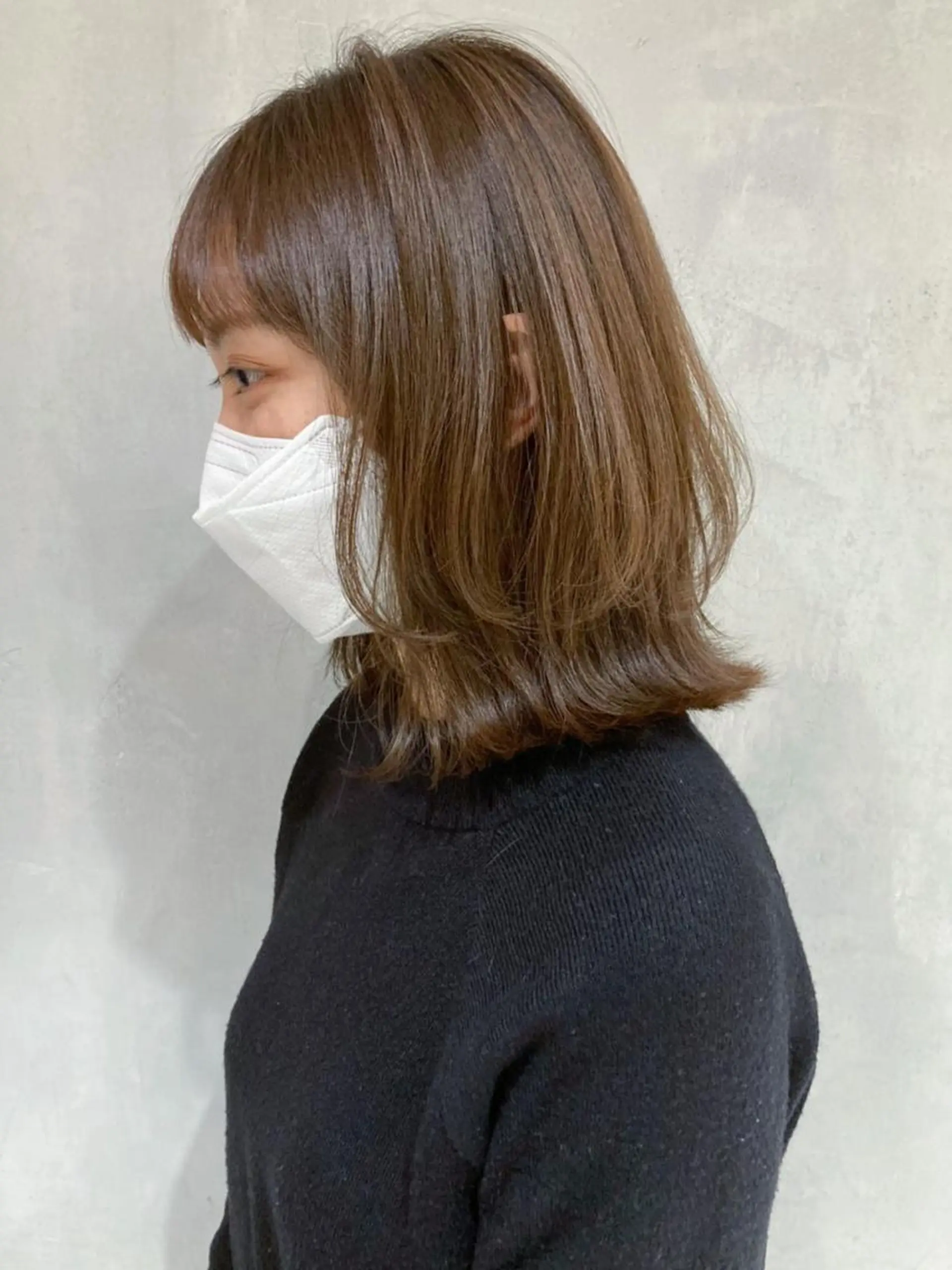 ミディアム カラー パーマ ヘアアレンジ レイヤーカット ITbyALBUM 下北沢店のヘアスタイル