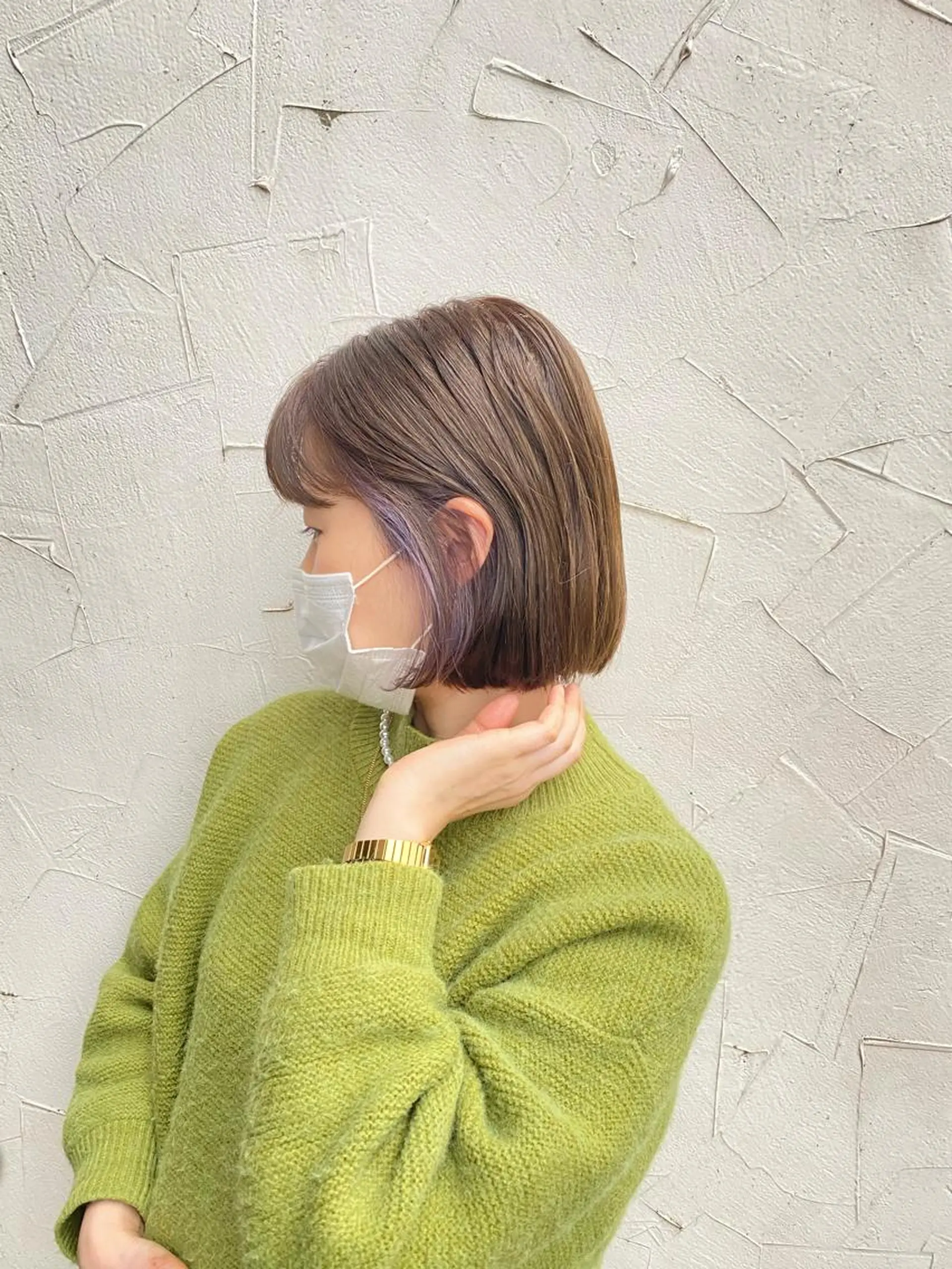ミディアム カラー ヘアアレンジ イヤリングカラー ✨前田 優・2拠点✨ ✨恵比寿・札幌店✨のヘアスタイル