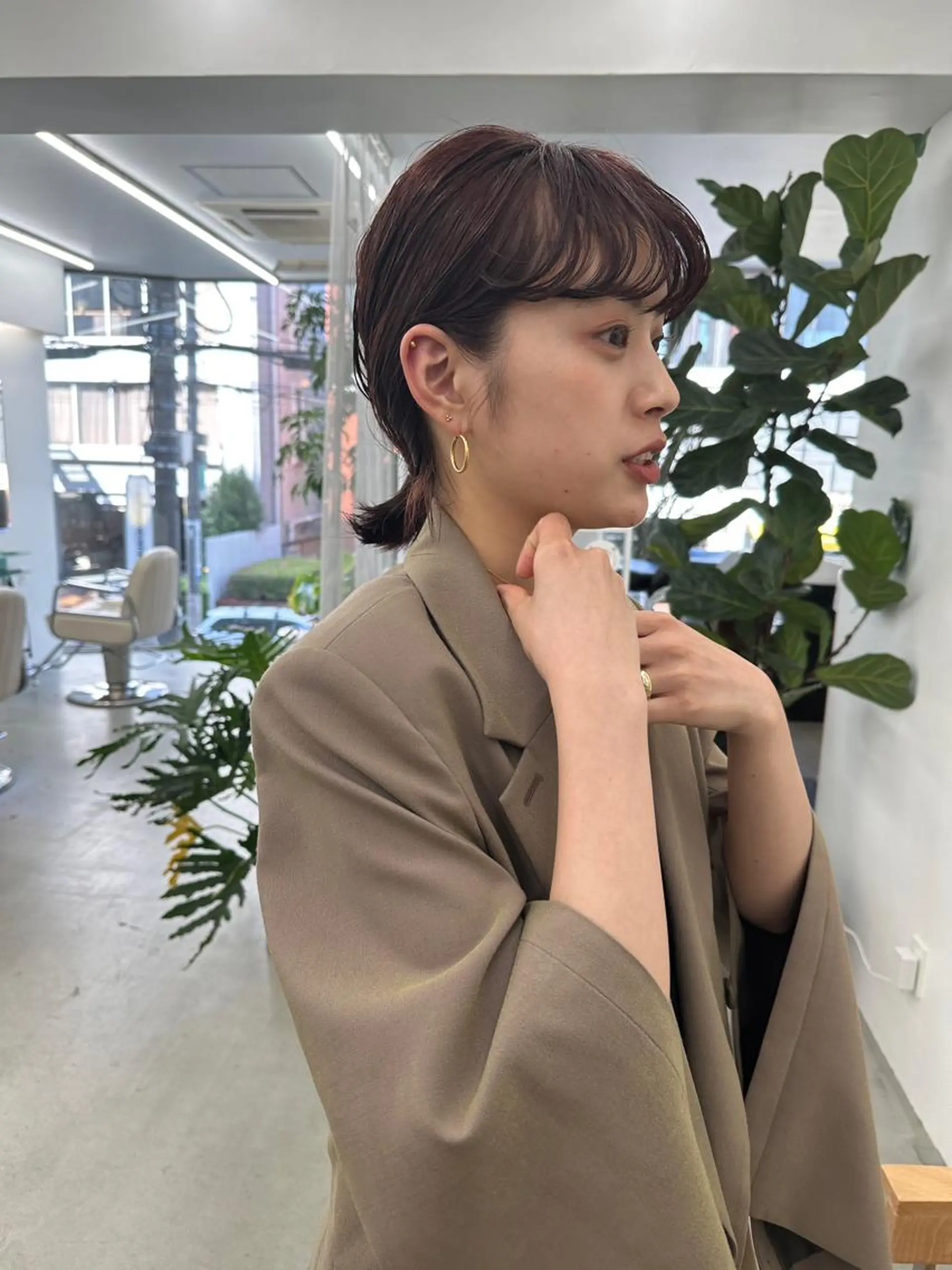 ショート パーマ ヘアアレンジ 簡単アレンジ カット パーマ トリートメント ボブ/レイヤー/ケア パーマ/リュウタのヘアスタイル