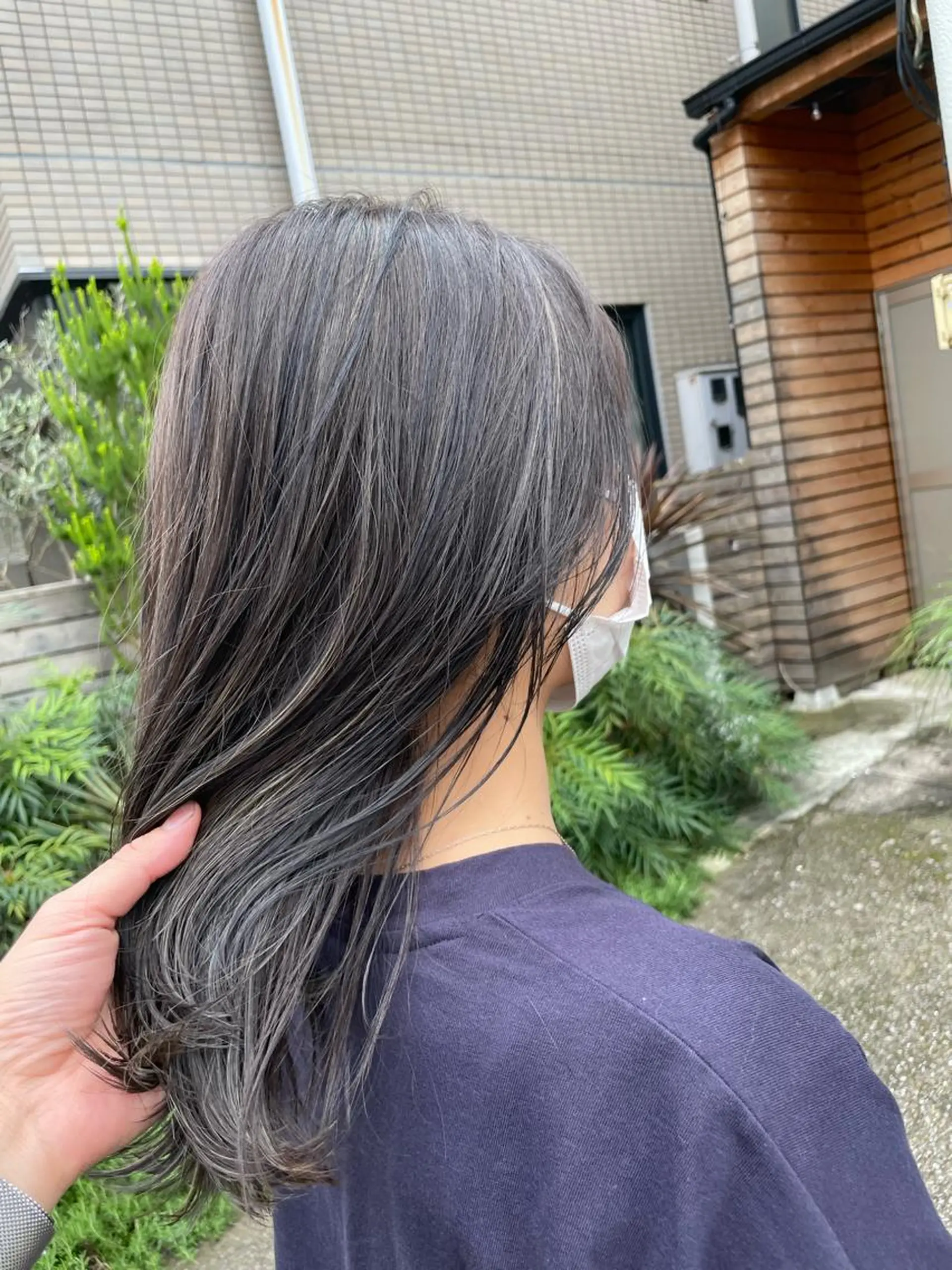ミディアム カラー ハイライトカラー ハイライト カット ヘアカラー 五十嵐 雄毅のヘアスタイル