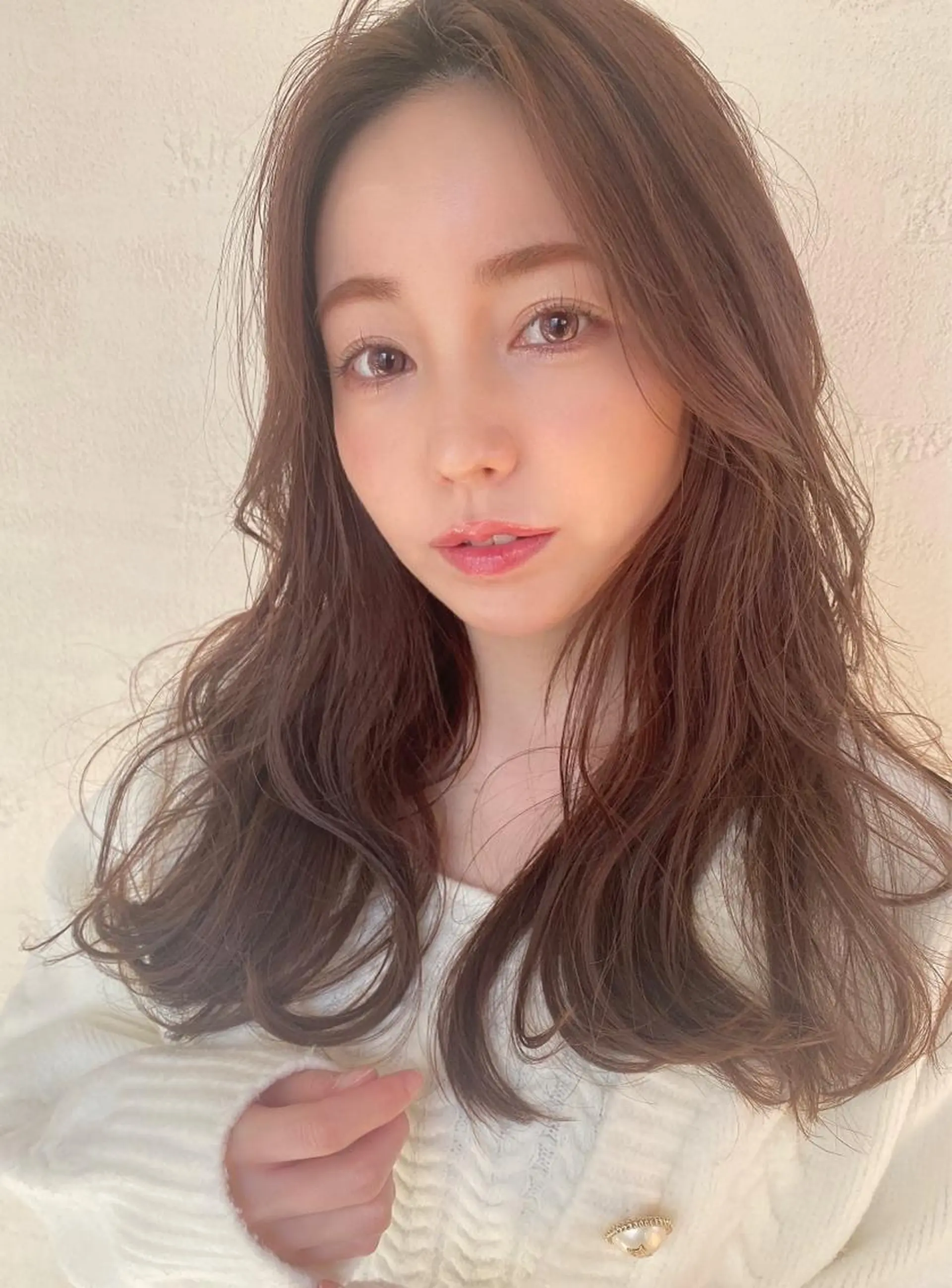 ロング レイヤーカット カット ヘアカラー トリートメント 🧡くびれヘア/前髪 顔周り🧡久原結衣のヘアスタイル