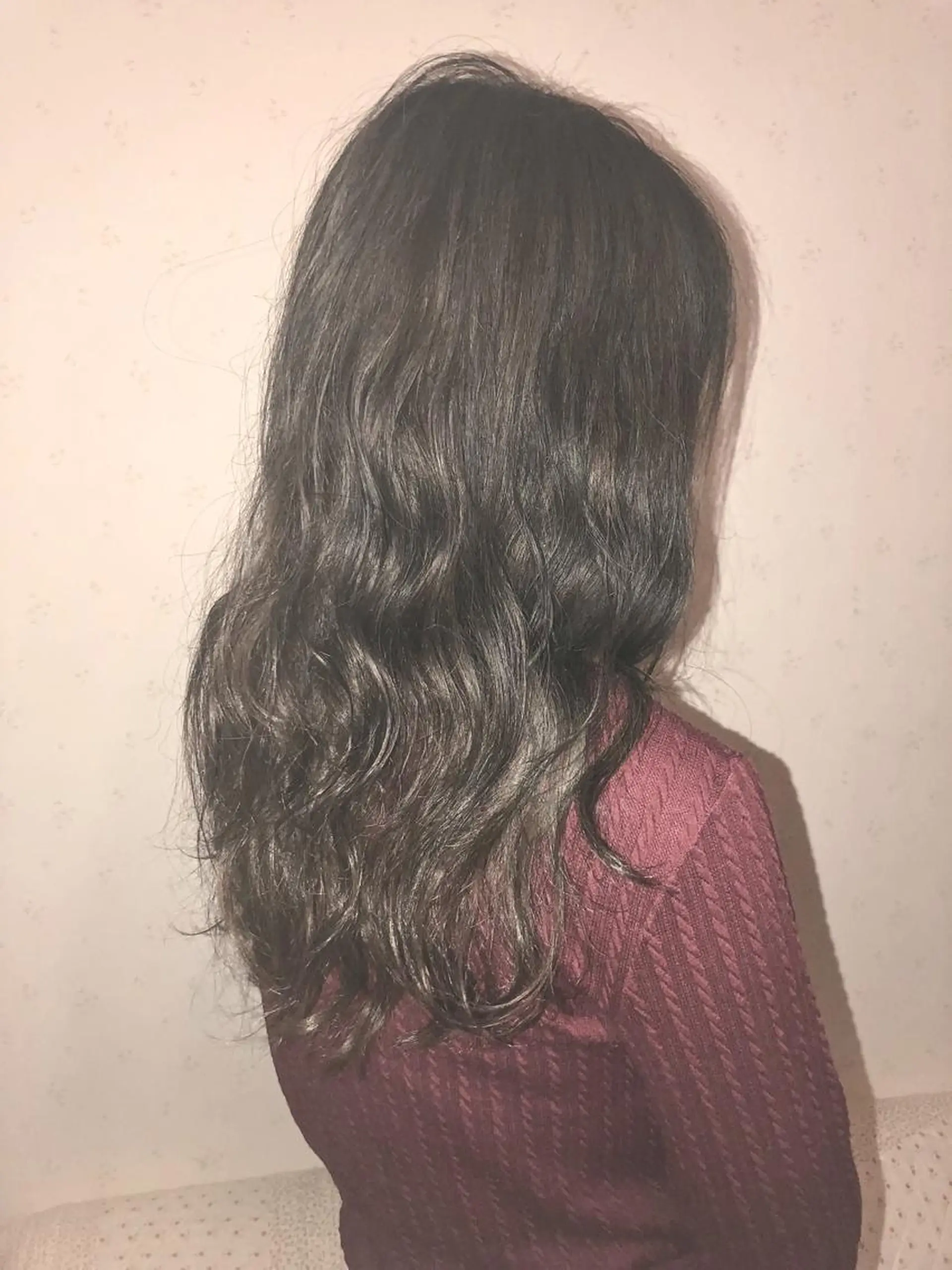 ロング カラー アッシュ ブルーカラー ブルーアッシュ ハイライトカラー ハイライト salowin郡山所属・佐藤 結花のヘアスタイル