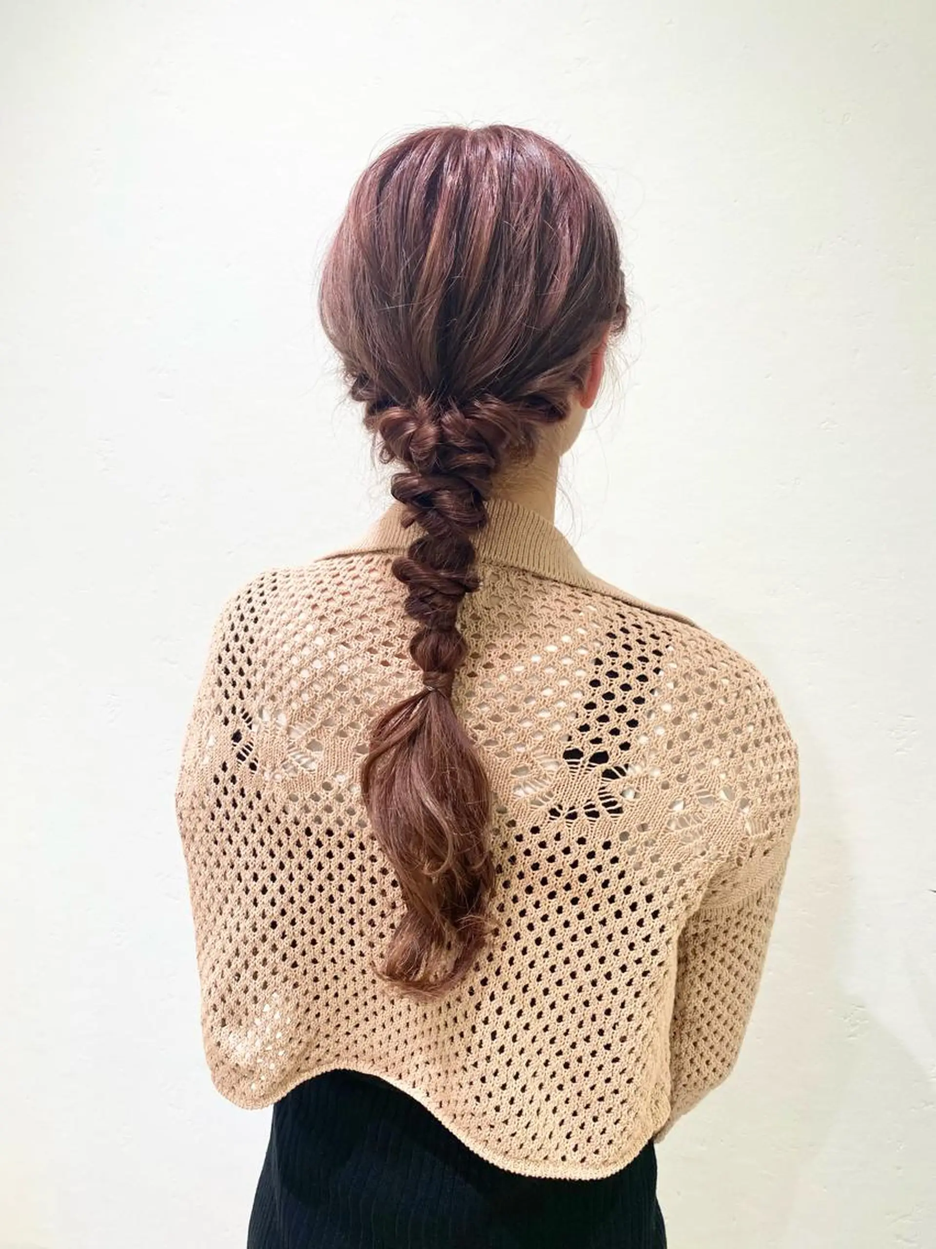 ロング カラー ブリーチ ブラウンカラー ヘアカラー トリートメント SHICENEケイ レイヤーカット🦋のヘアスタイル