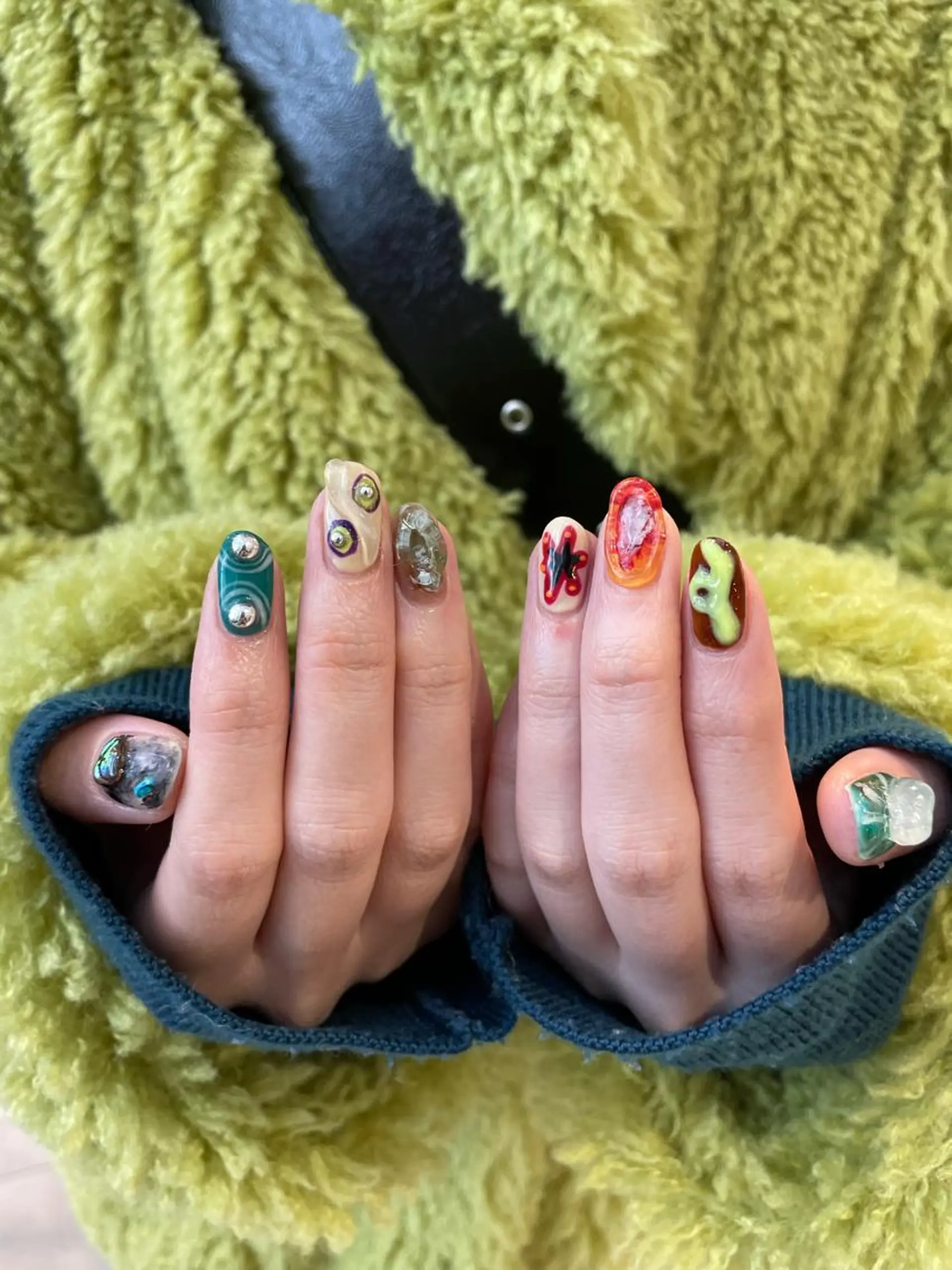 ネイル アートネイル ジェルネイル パラジェル ハンドネイル hair&nail ☯️アイリ☯️のネイルデザイン