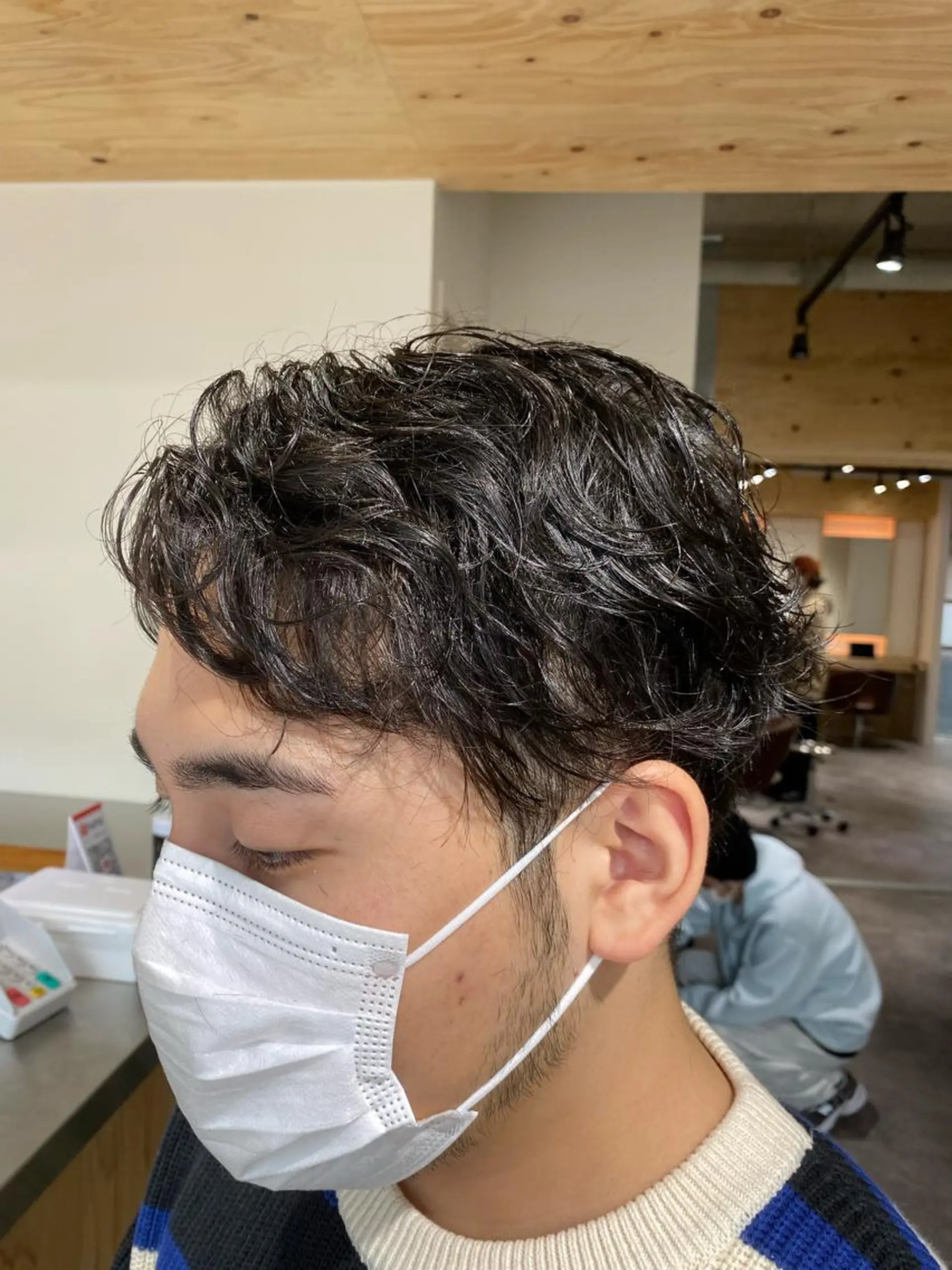 パーマ メンズ カット パーマ トリートメント ヘアセット メンズブリーチカラー /パーマ ごーた立川のヘアスタイル