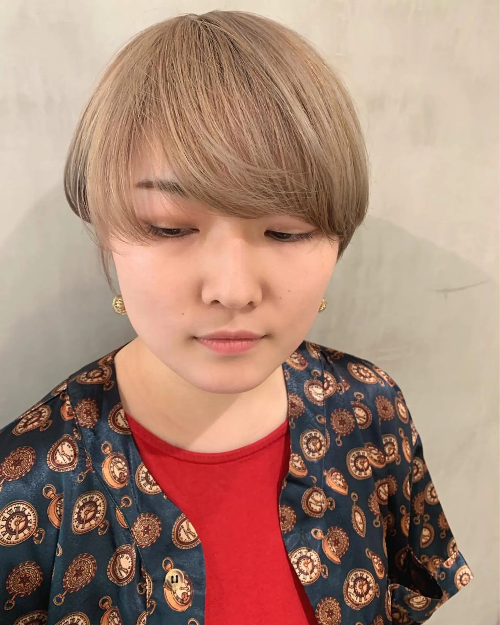 ショート カラー ヘアカラー トリートメント 優 作のヘアスタイル
