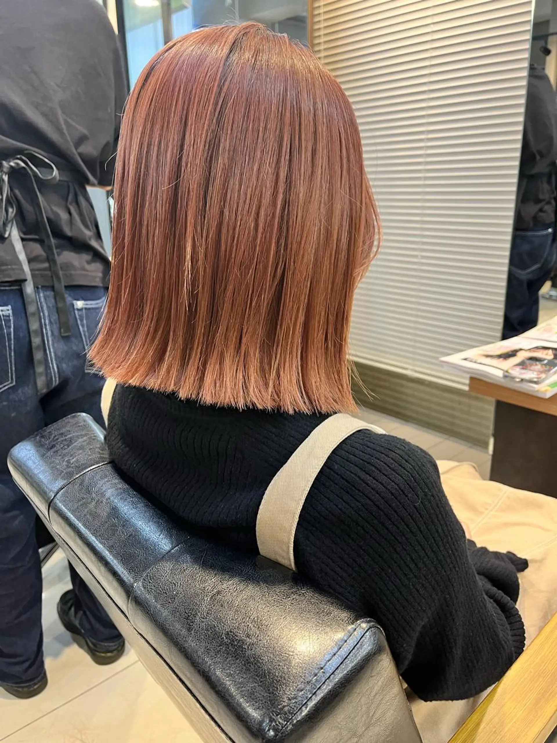 ミディアム カラー ヘアアレンジ キッズ ネイル マツエク・マツパ 切りっぱなしボブ ボブ GO TODAY SHAiRE SALON所属・透明感カラー🤎 ゆりのヘアスタイル
