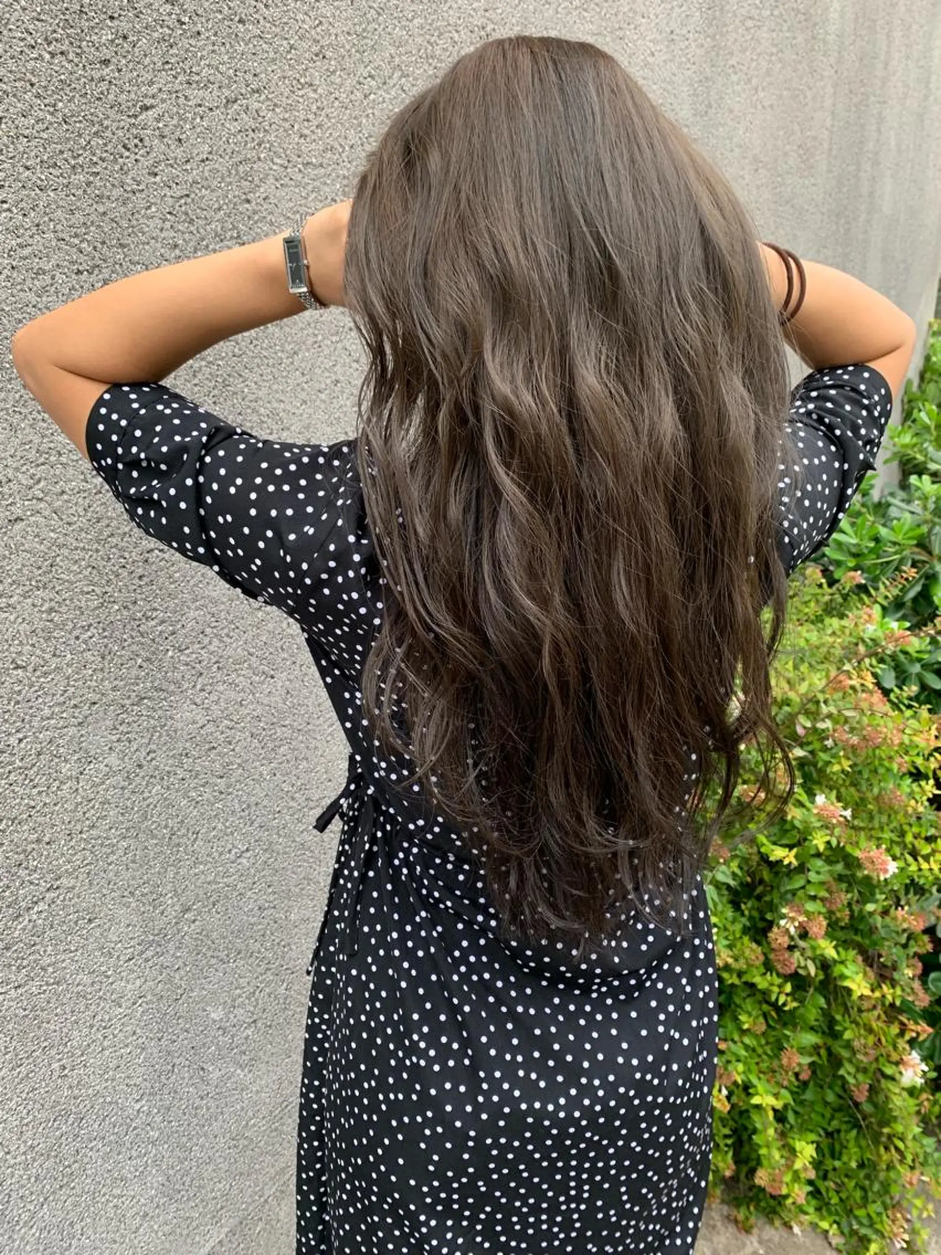 ロング カラー グレージュ ミルクティーグレージュ ロング カット ヘアカラー パーマ トリートメント 大人かわいい💍🤍 ボブ/ショートボブのヘアスタイル