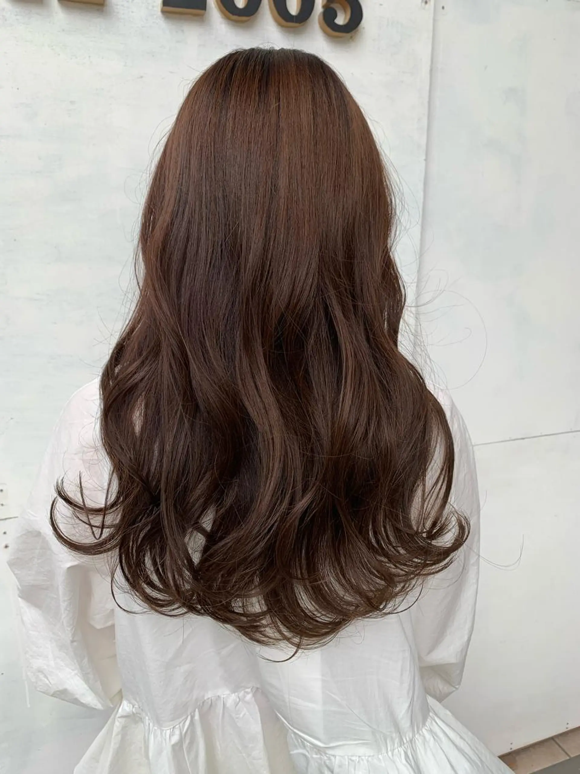 ロング ヘアカラー トリートメント Zina天王寺 CHIAKIのヘアスタイル