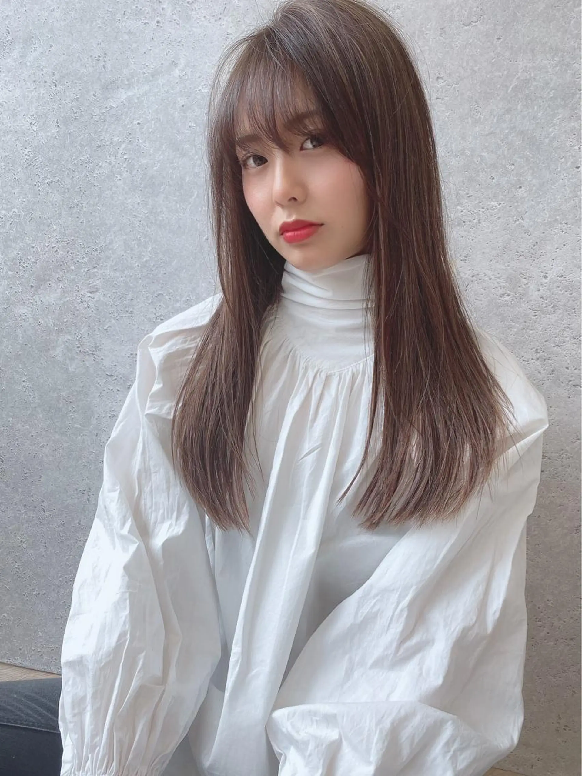 ロング カラー カット 縮毛矯正 トリートメント イーラ栄所属・Topstylist 髪質改善縮毛矯正山本のヘアスタイル