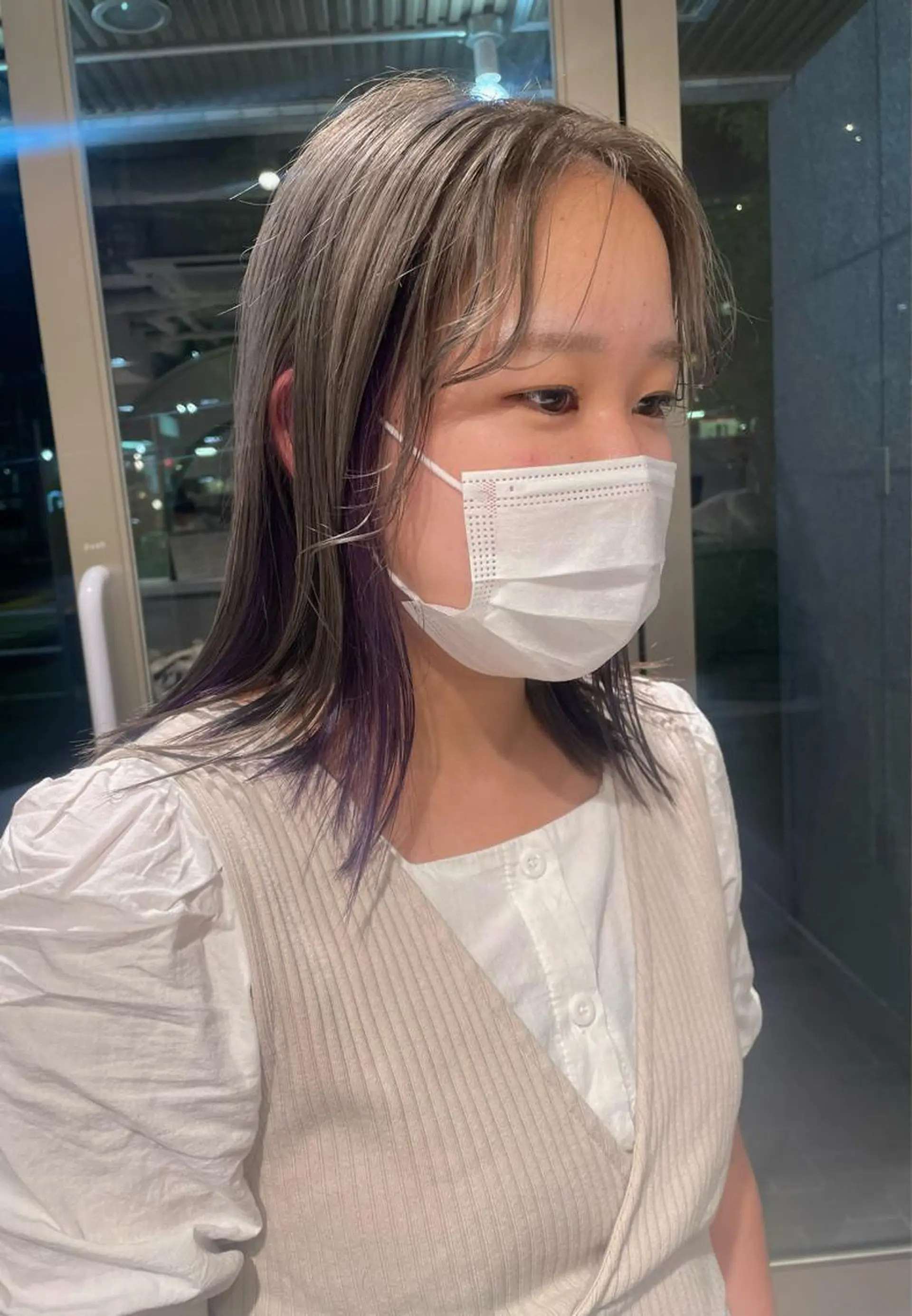 カラー BLANCA　HAIR西尾所属・新納 杏奈のヘアスタイル