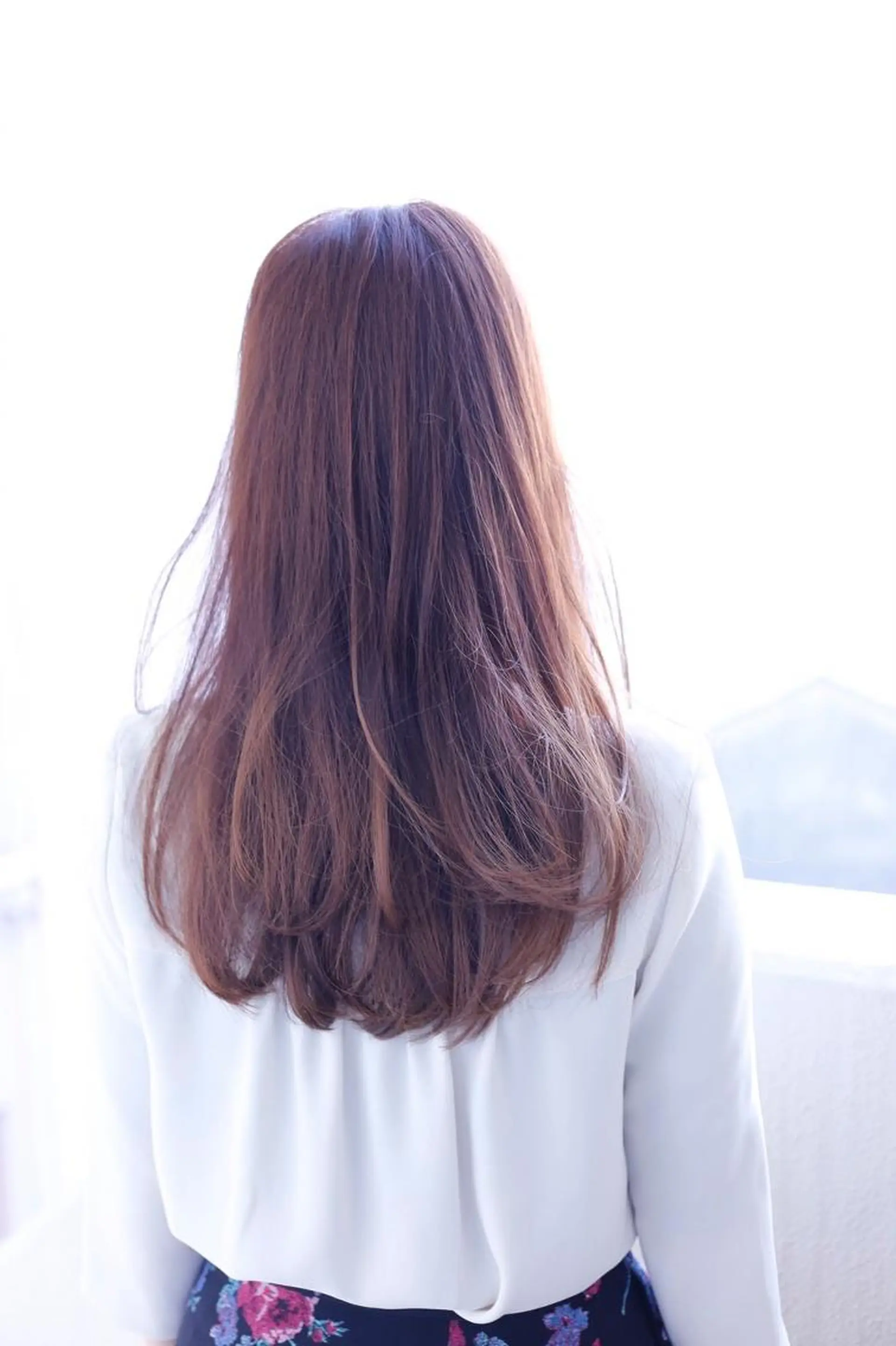 ロング カラー ブラウンカラー ローズカラー ローズブラウン TAKA 髪質改善のヘアスタイル