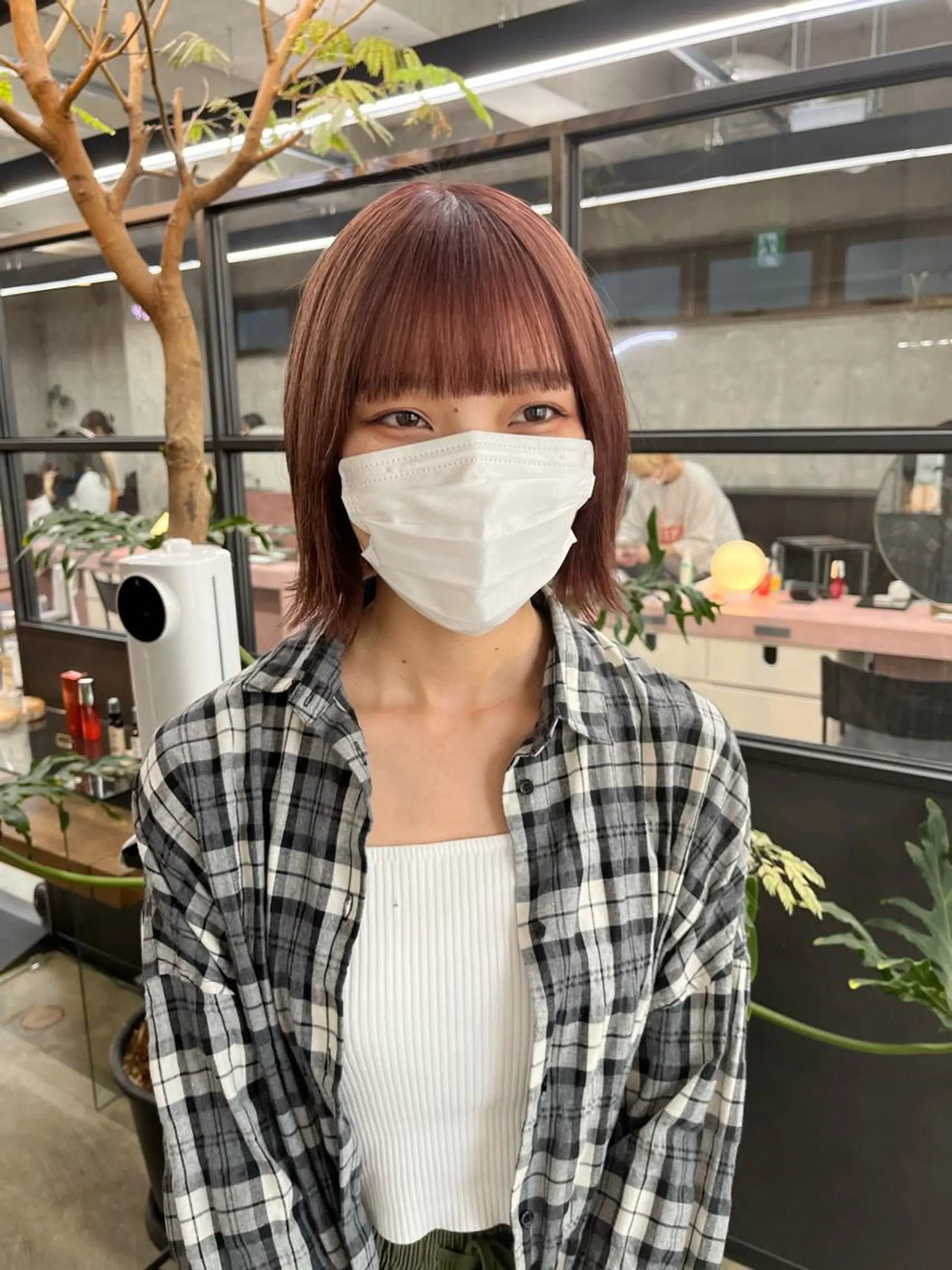 ミディアム カット ヘアカラー トリートメント benji所属・名駅/ブリーチカラー /レイヤー/髪質改善のヘアスタイル