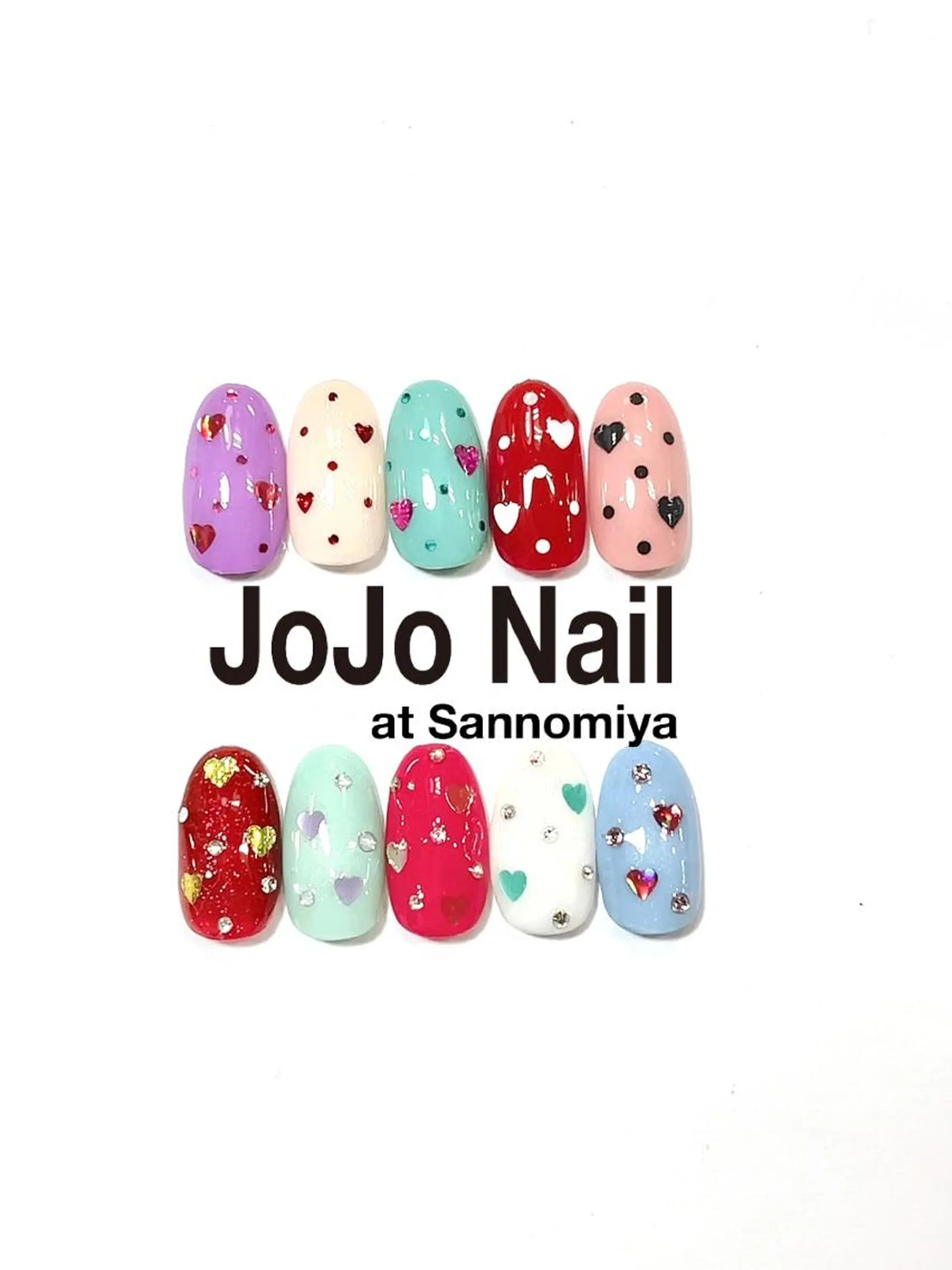 ネイル ハート JOJO Nail Sannomiyaのネイルデザイン