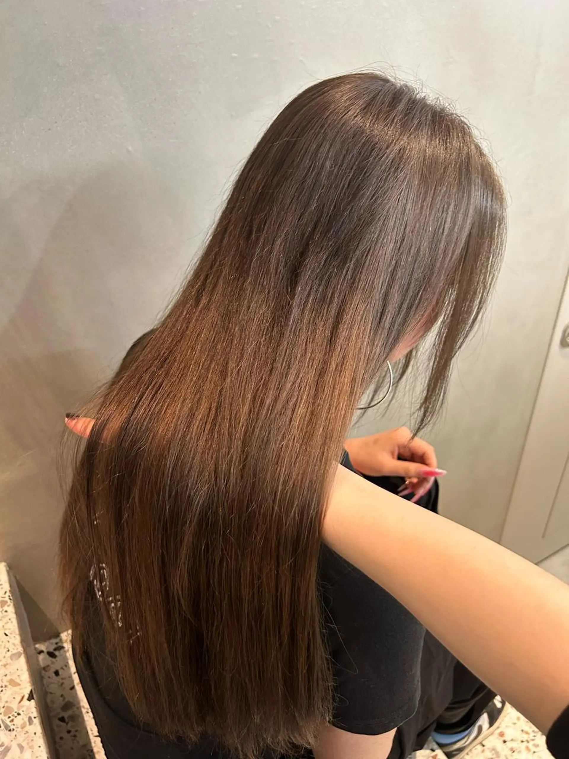 ロング カラー 韓国girly hikariのヘアスタイル