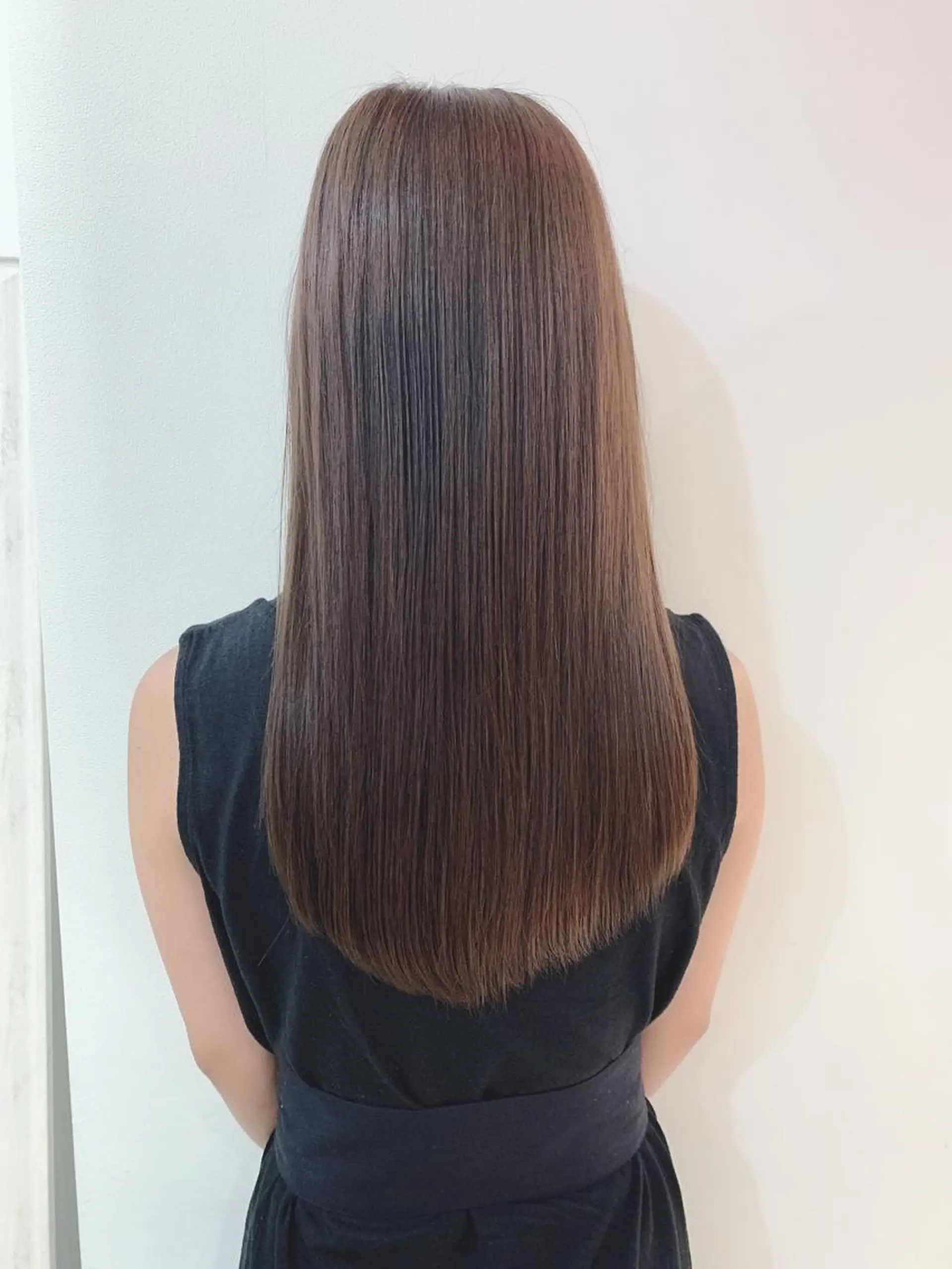 ロング カラー カット ヘアカラー なりたいが叶う ながしまじゅんきのヘアスタイル