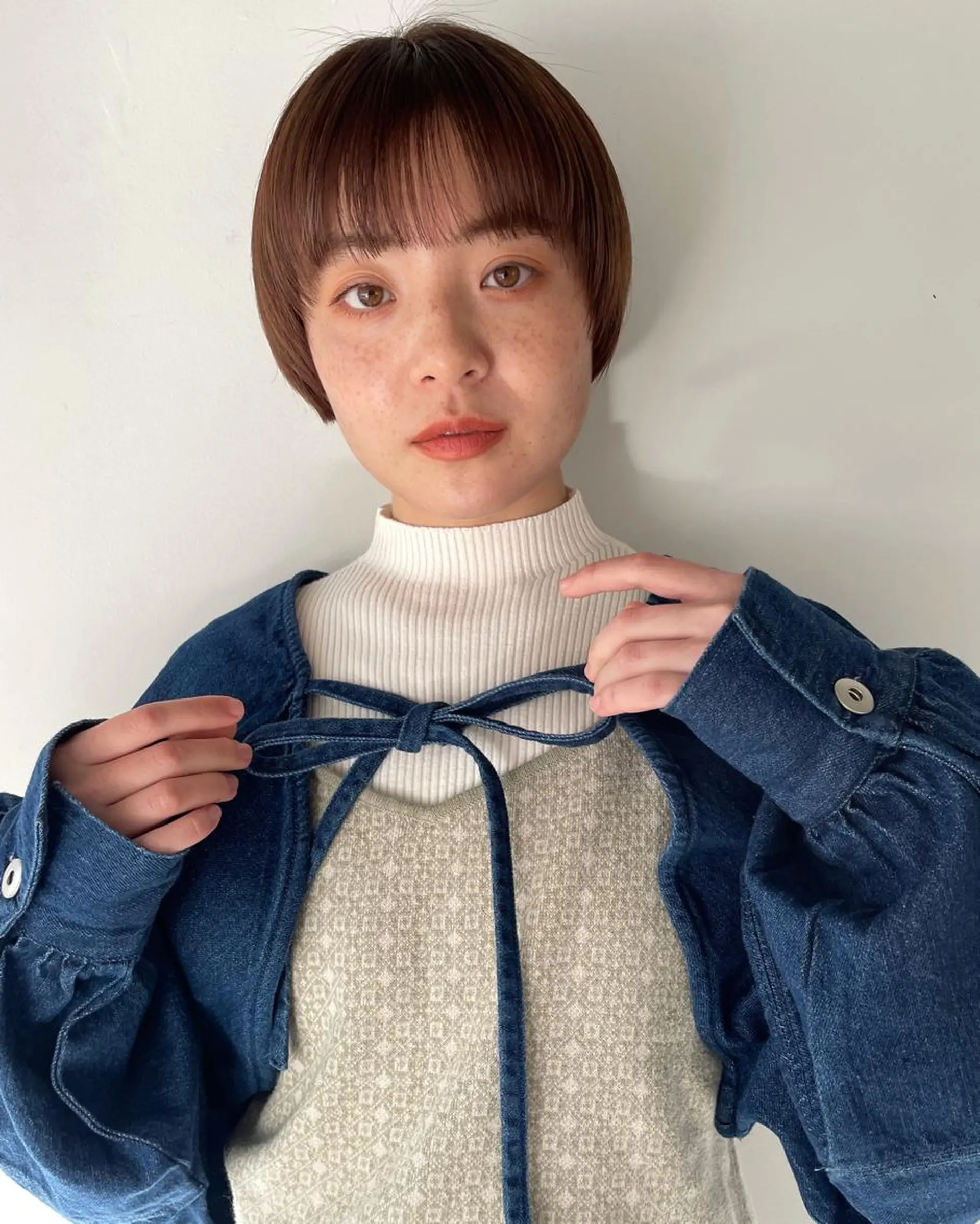 ショート カラー silo所属・silo MOKA 顔周りカット🦦のヘアスタイル