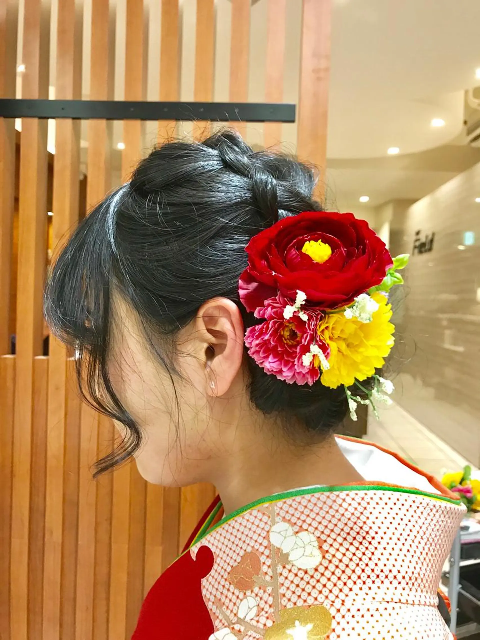 ヘアアレンジ 成人式 テラモト カズヨシのヘアスタイル