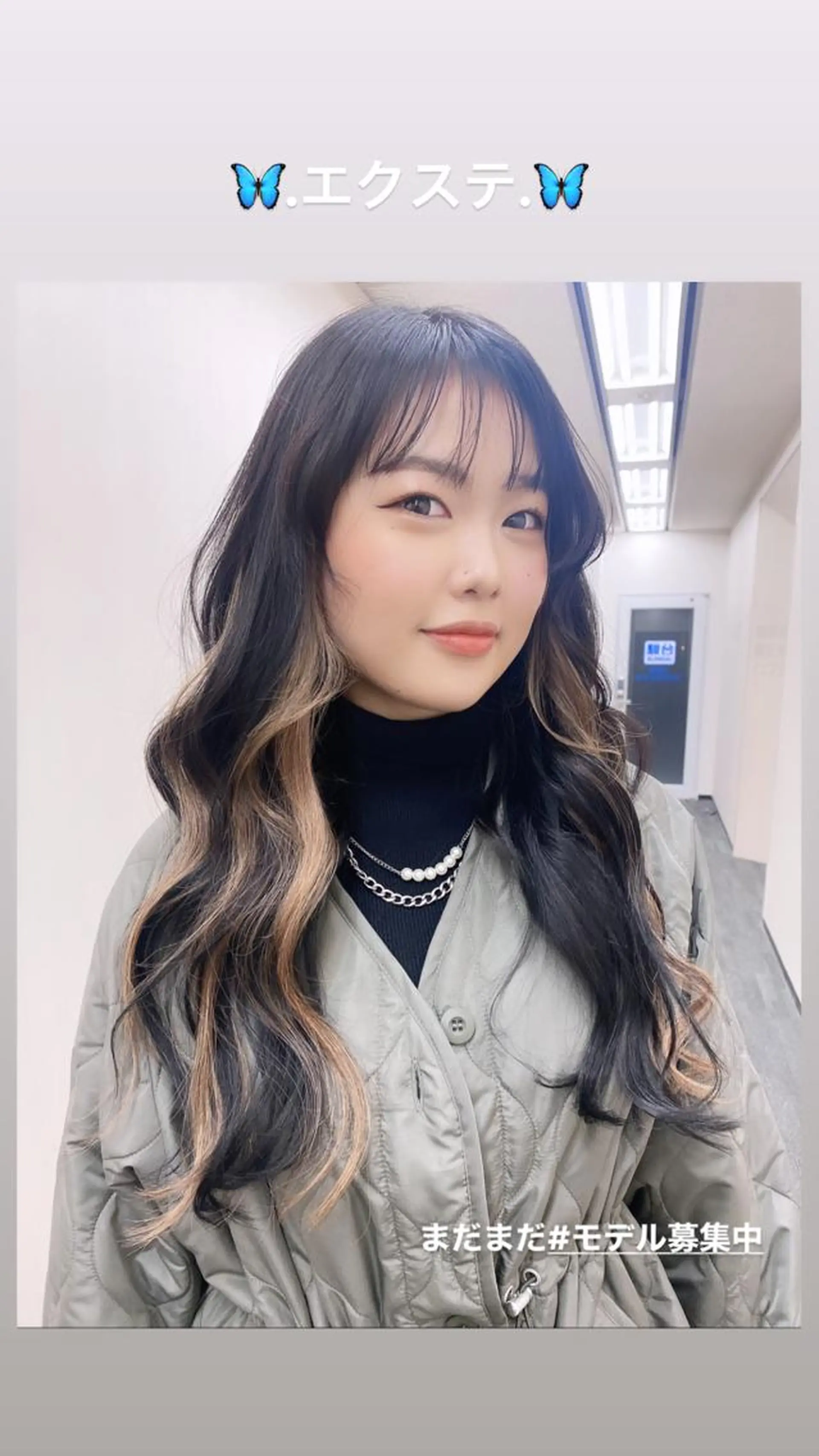 ロング エクステ 大阪ヘアカラー ブリーチmarinaのヘアスタイル